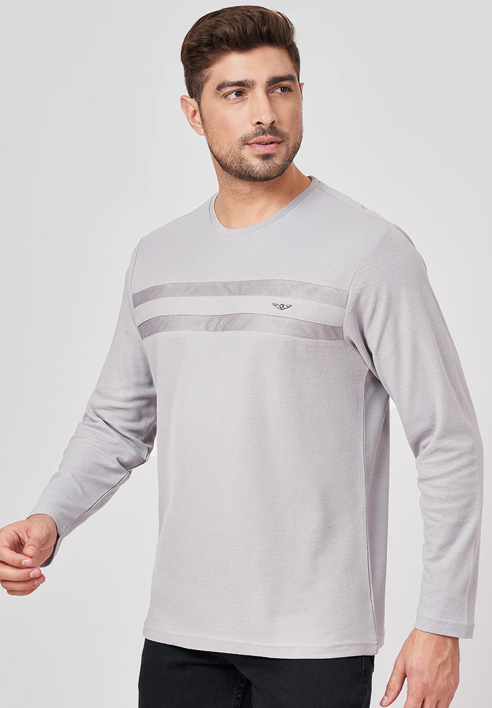 Grey Cotton T-Shirt - Image 3