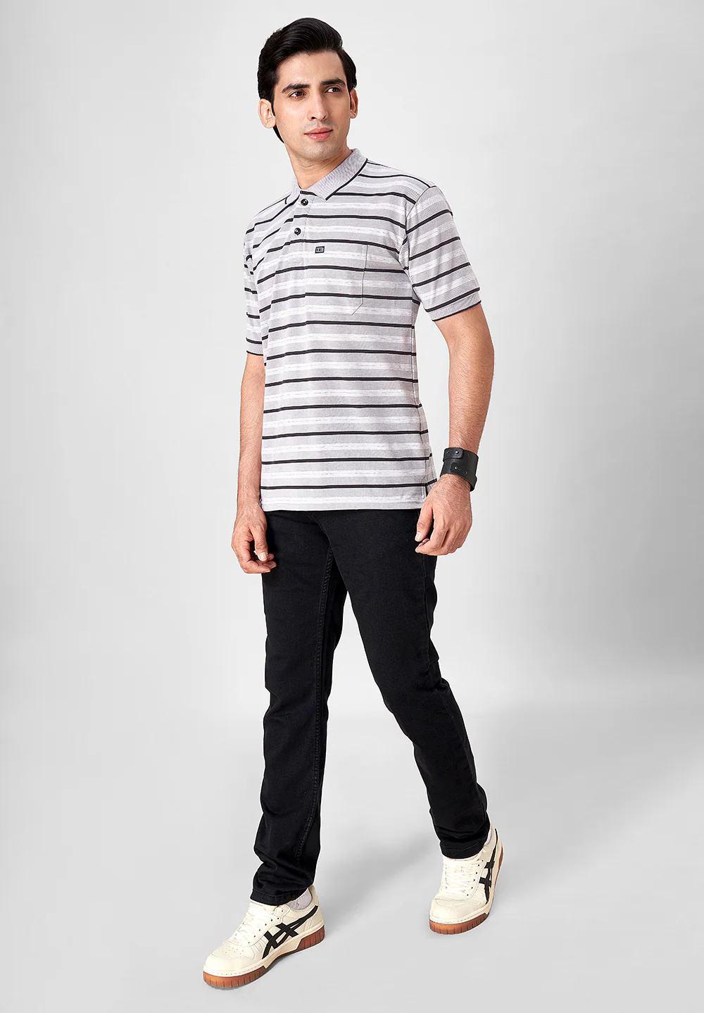 Grey Cotton T-Shirt - Image 4