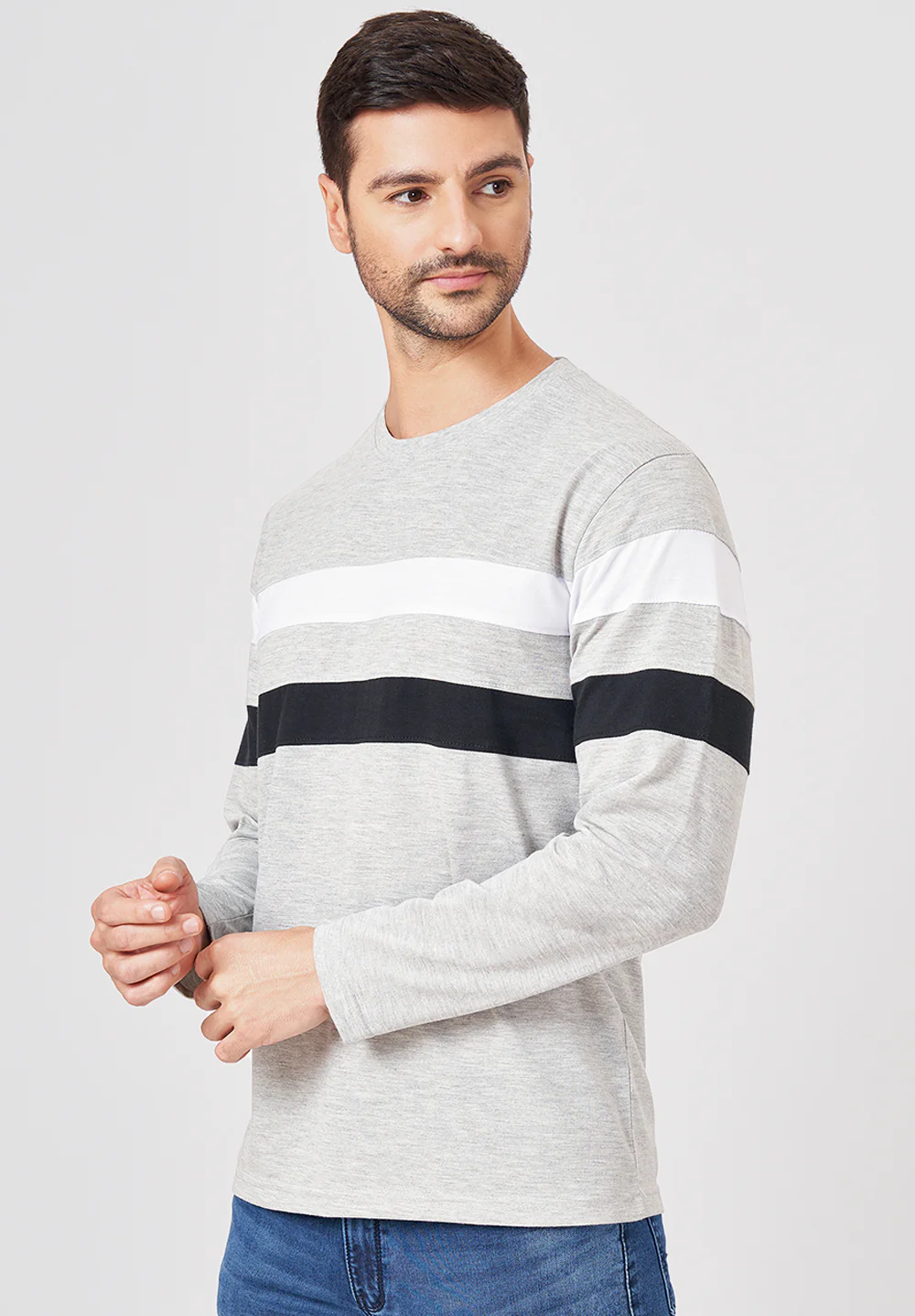 Grey Cotton T-Shirt - Image 4
