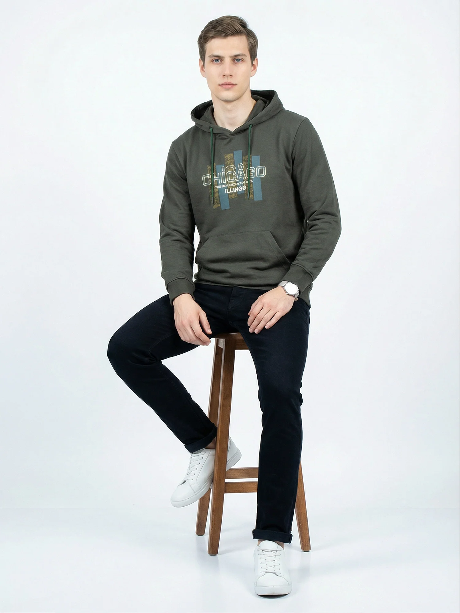 Light Green Winter Hoodie - Image 3