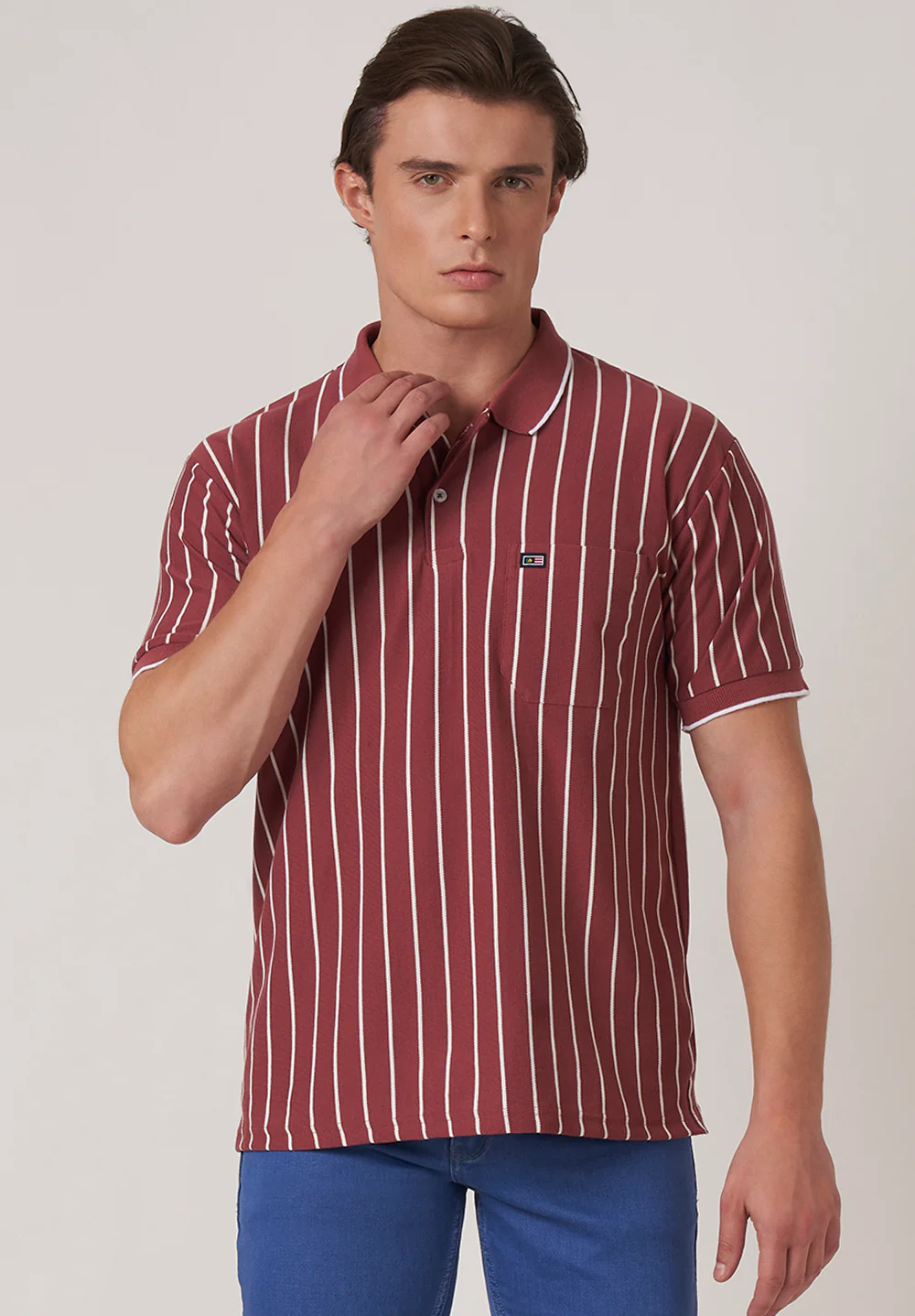 Maroon Cotton T-Shirt