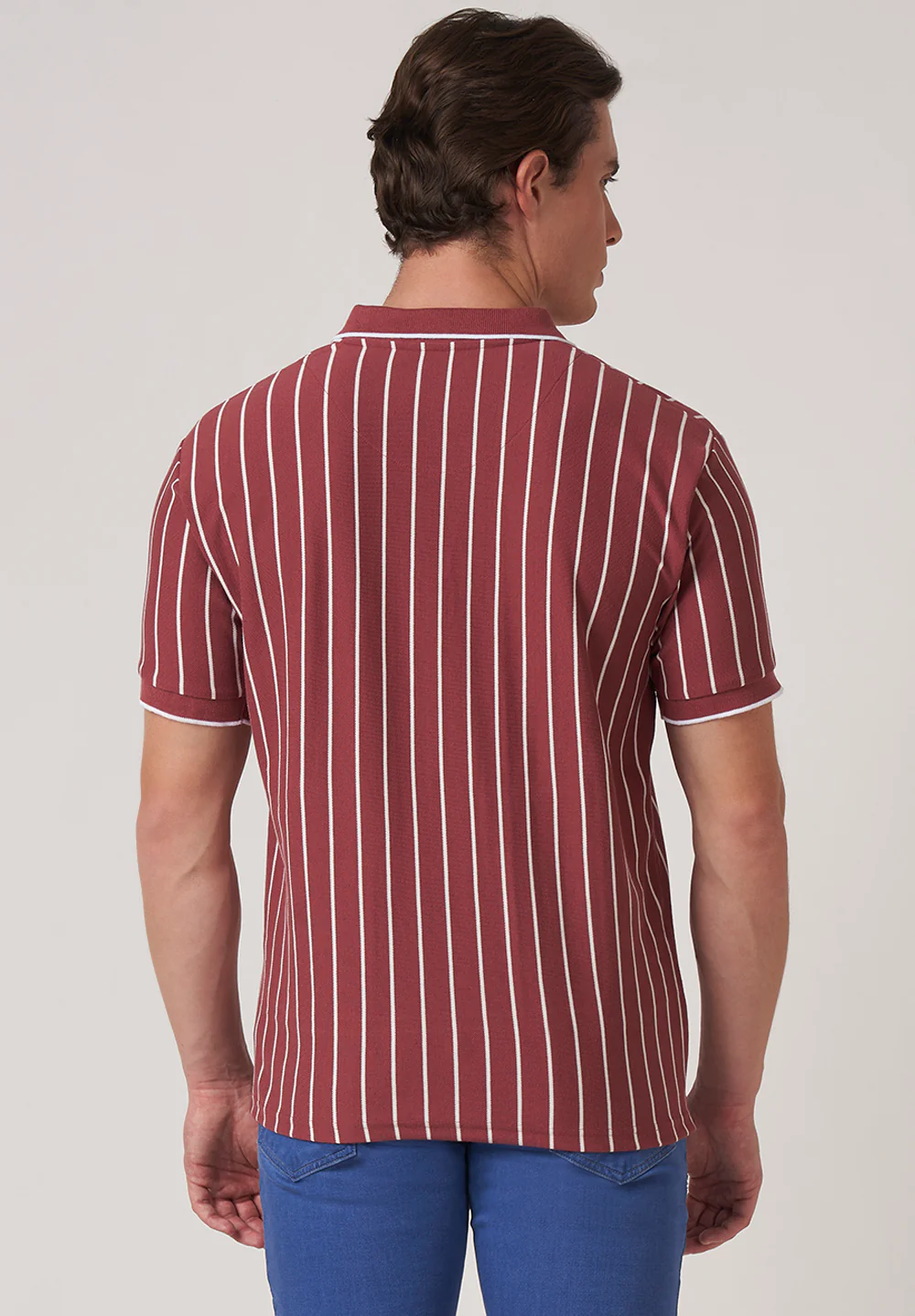 Maroon Cotton T-Shirt - Image 2