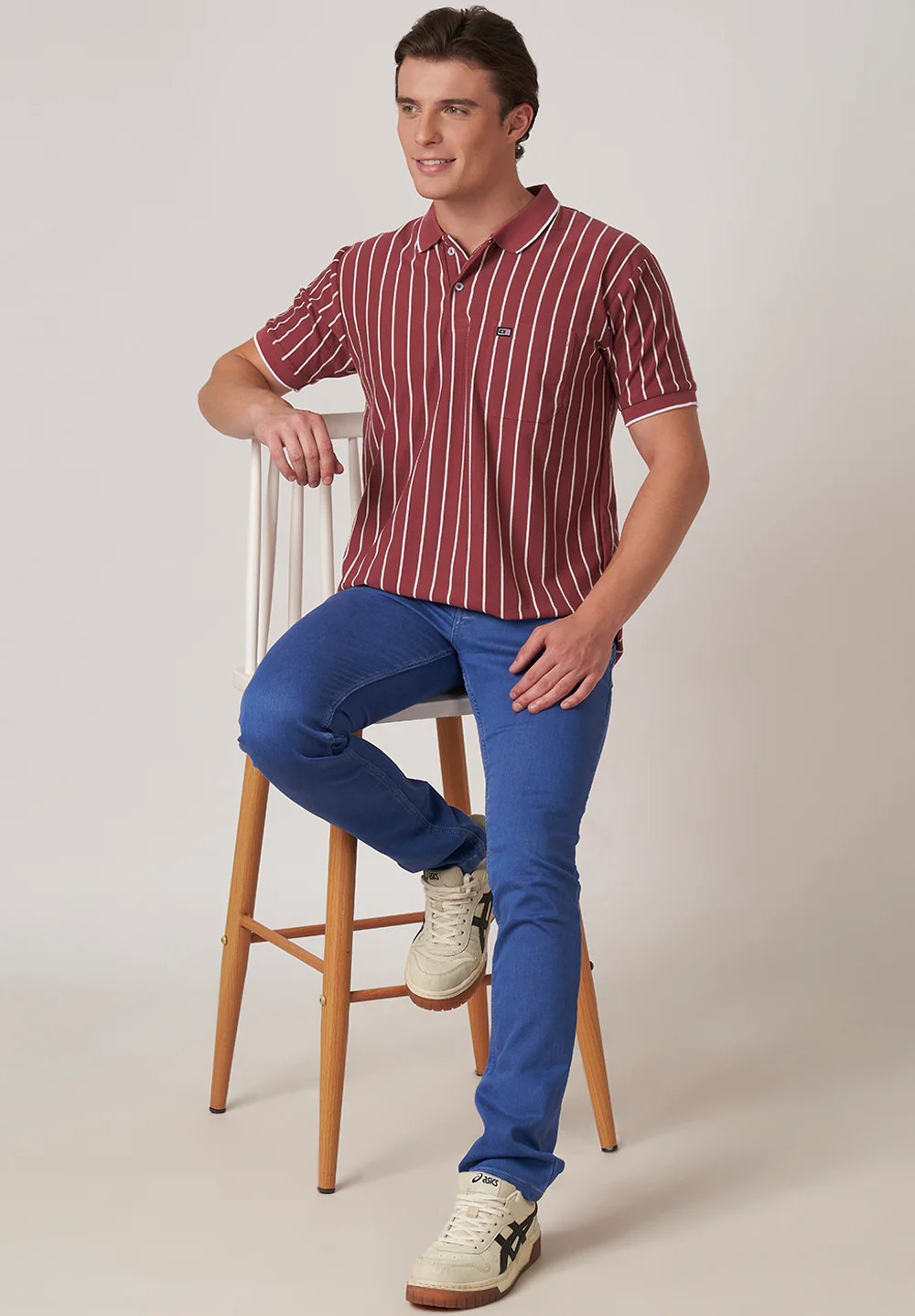 Maroon Cotton T-Shirt - Image 4