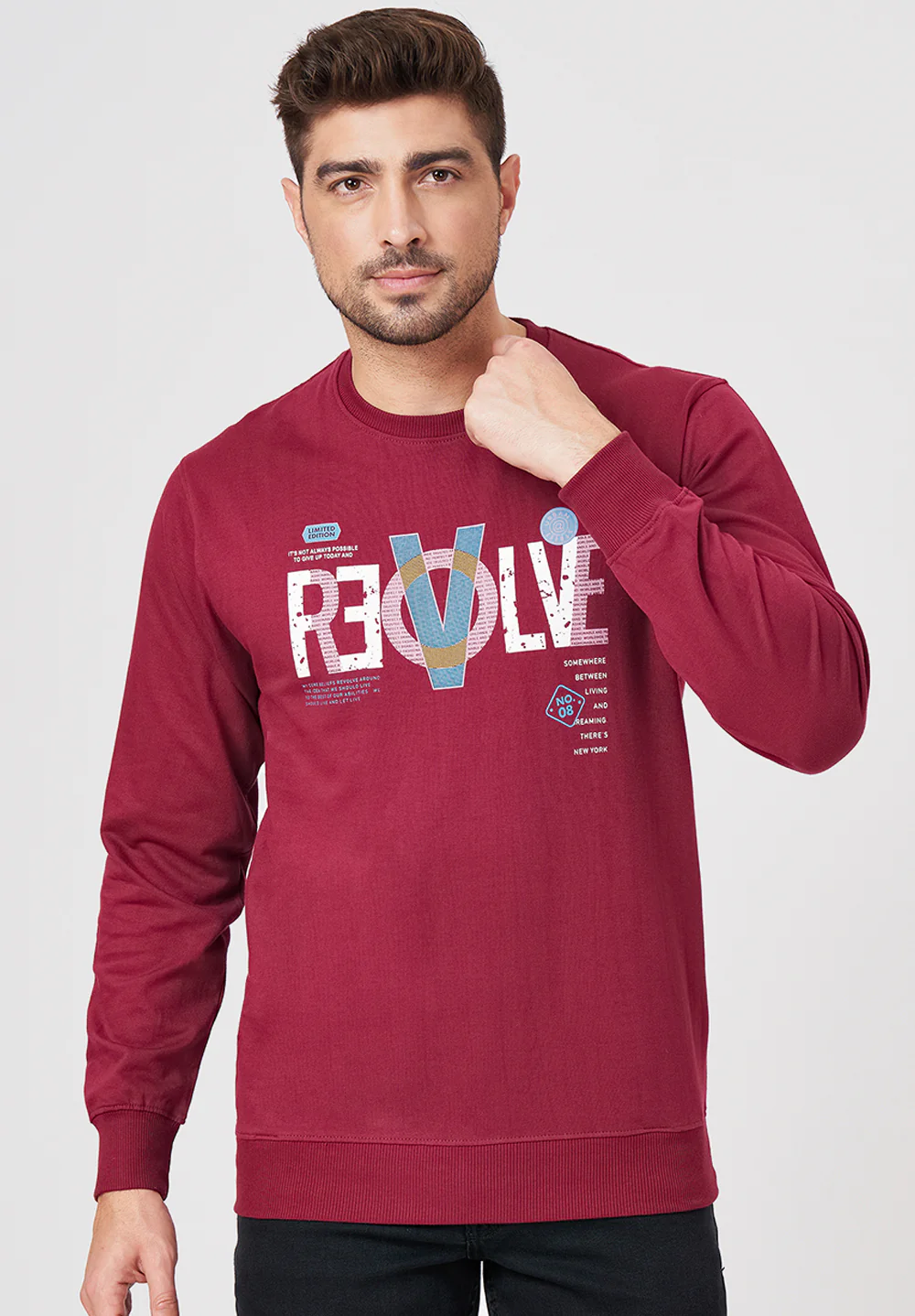Maroon Cotton T-Shirt
