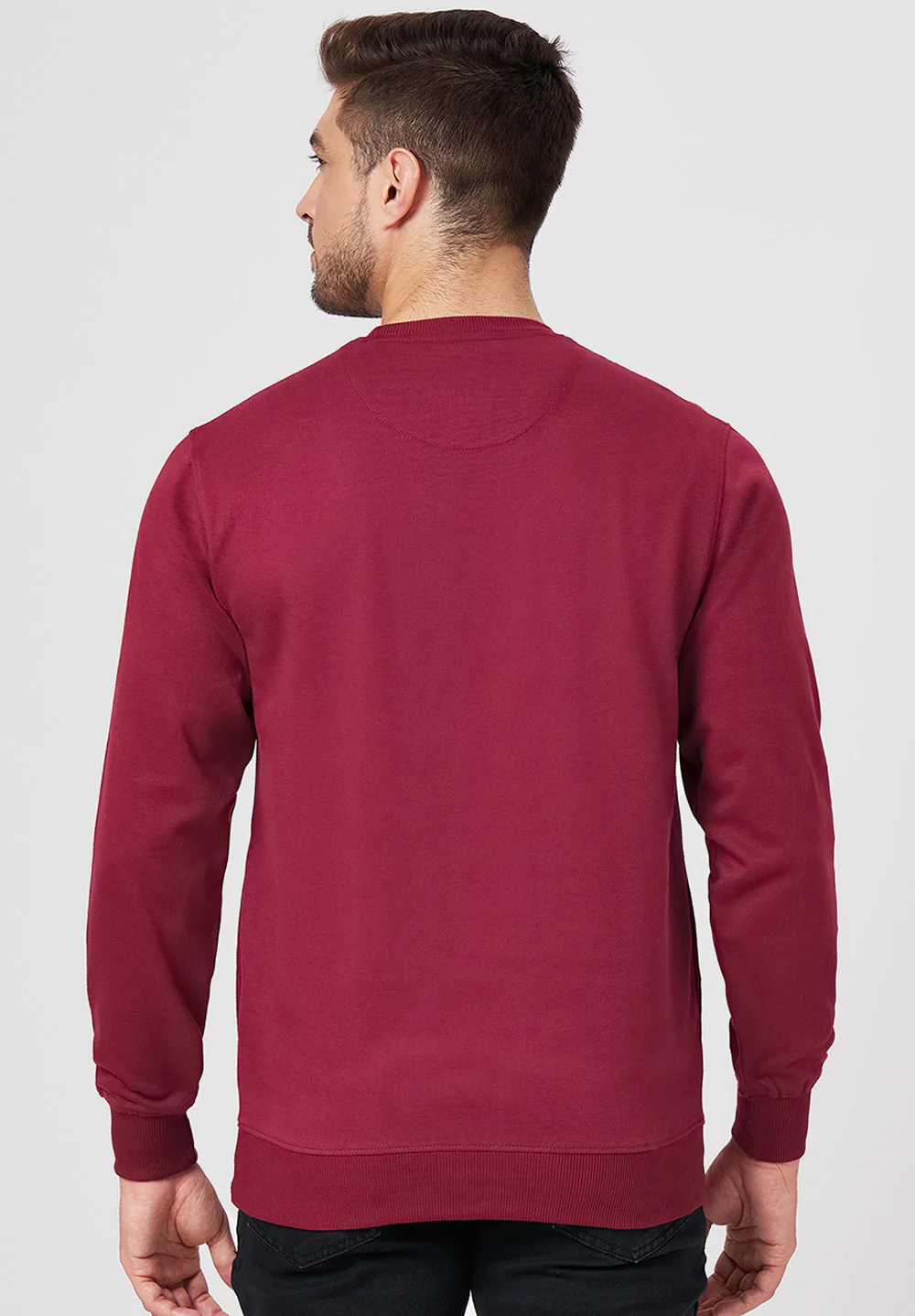 Maroon Cotton T-Shirt - Image 2