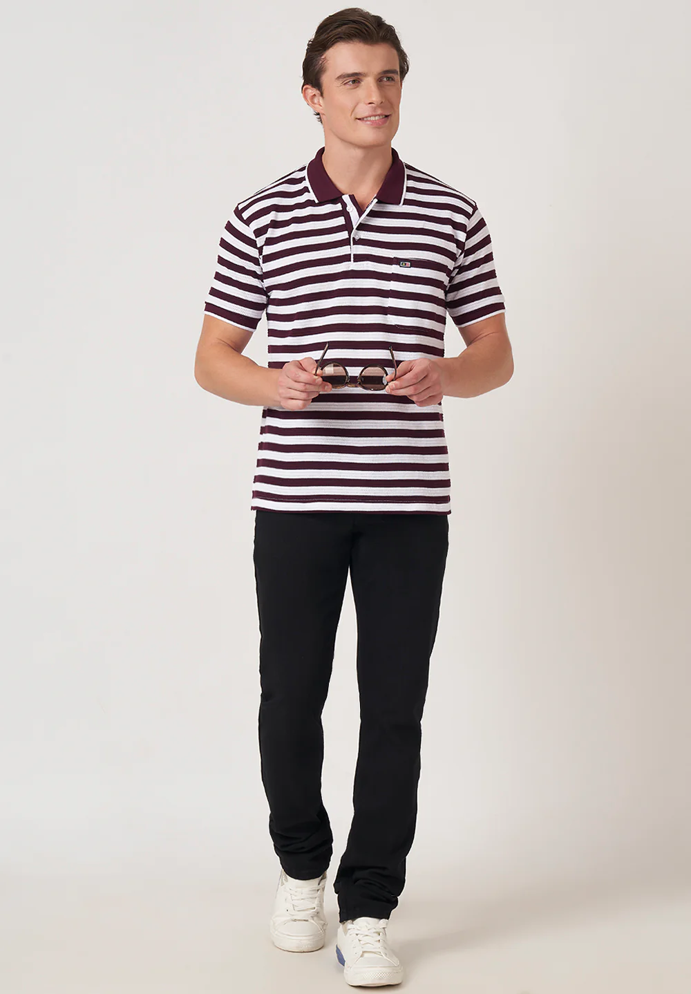 Maroon Cotton T-Shirt - Image 5