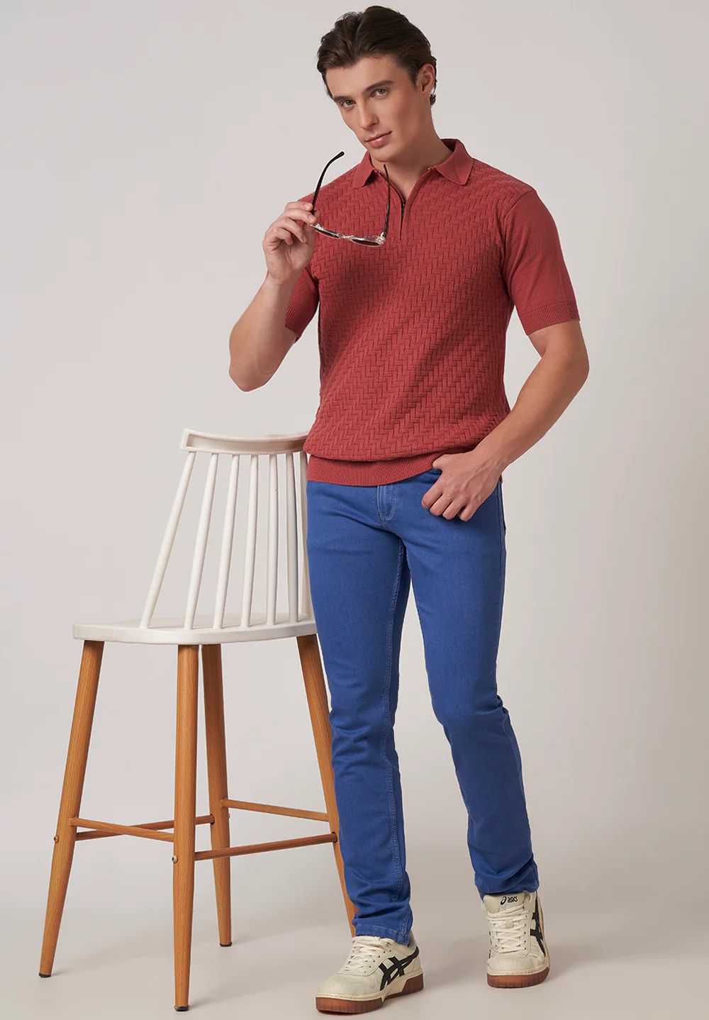 Maroon Cotton T-Shirt - Image 3