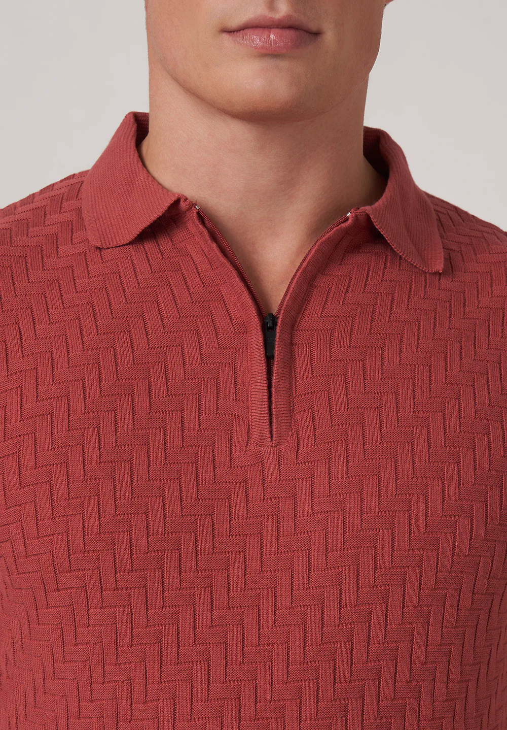Maroon Cotton T-Shirt - Image 4