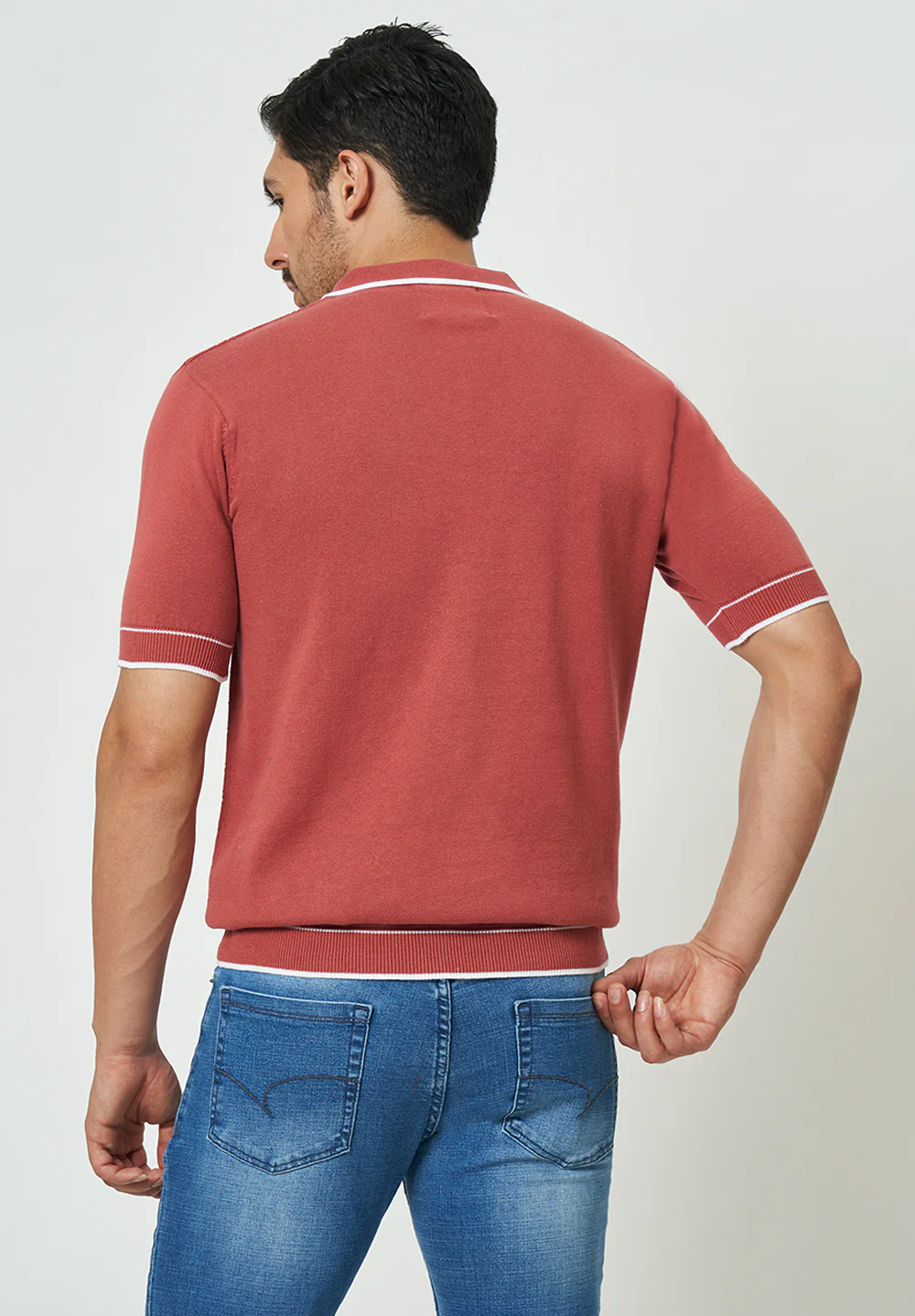 Maroon Cotton T-Shirt - Image 2