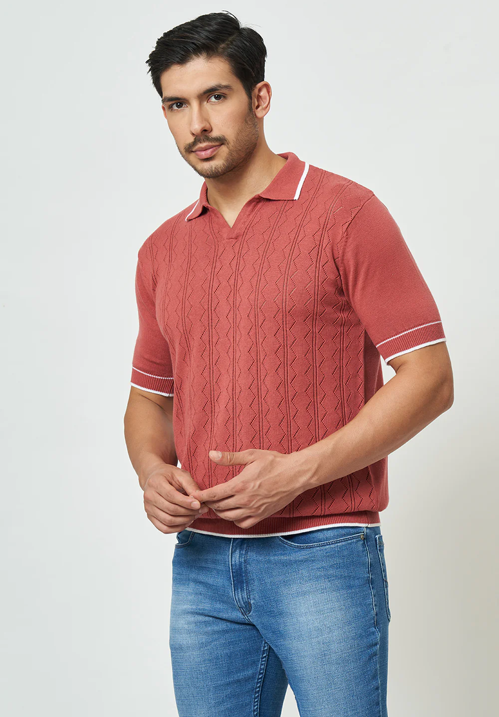 Maroon Cotton T-Shirt - Image 3