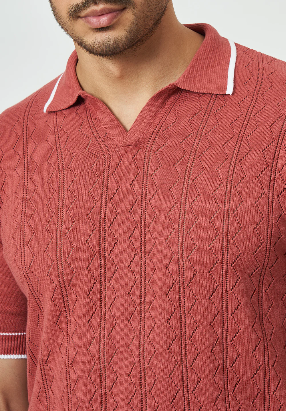 Maroon Cotton T-Shirt - Image 4