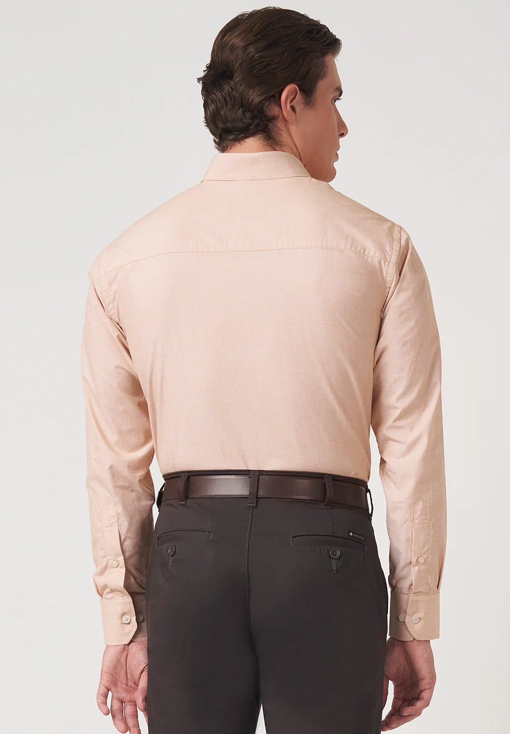 Men Beige Regular Fit Formal Shirt - Image 2