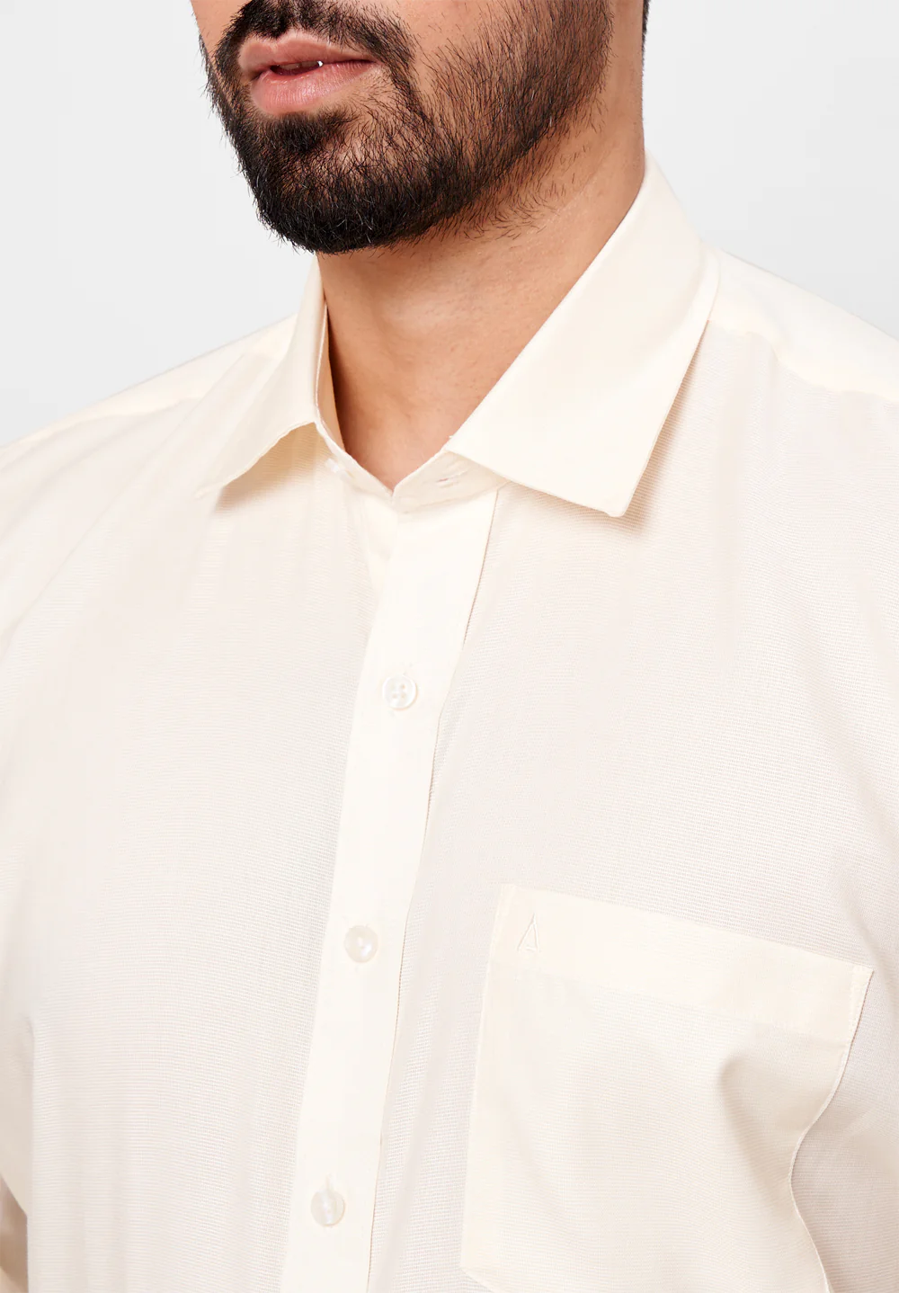 Men Beige Regular Fit Formal Shirt - Image 4