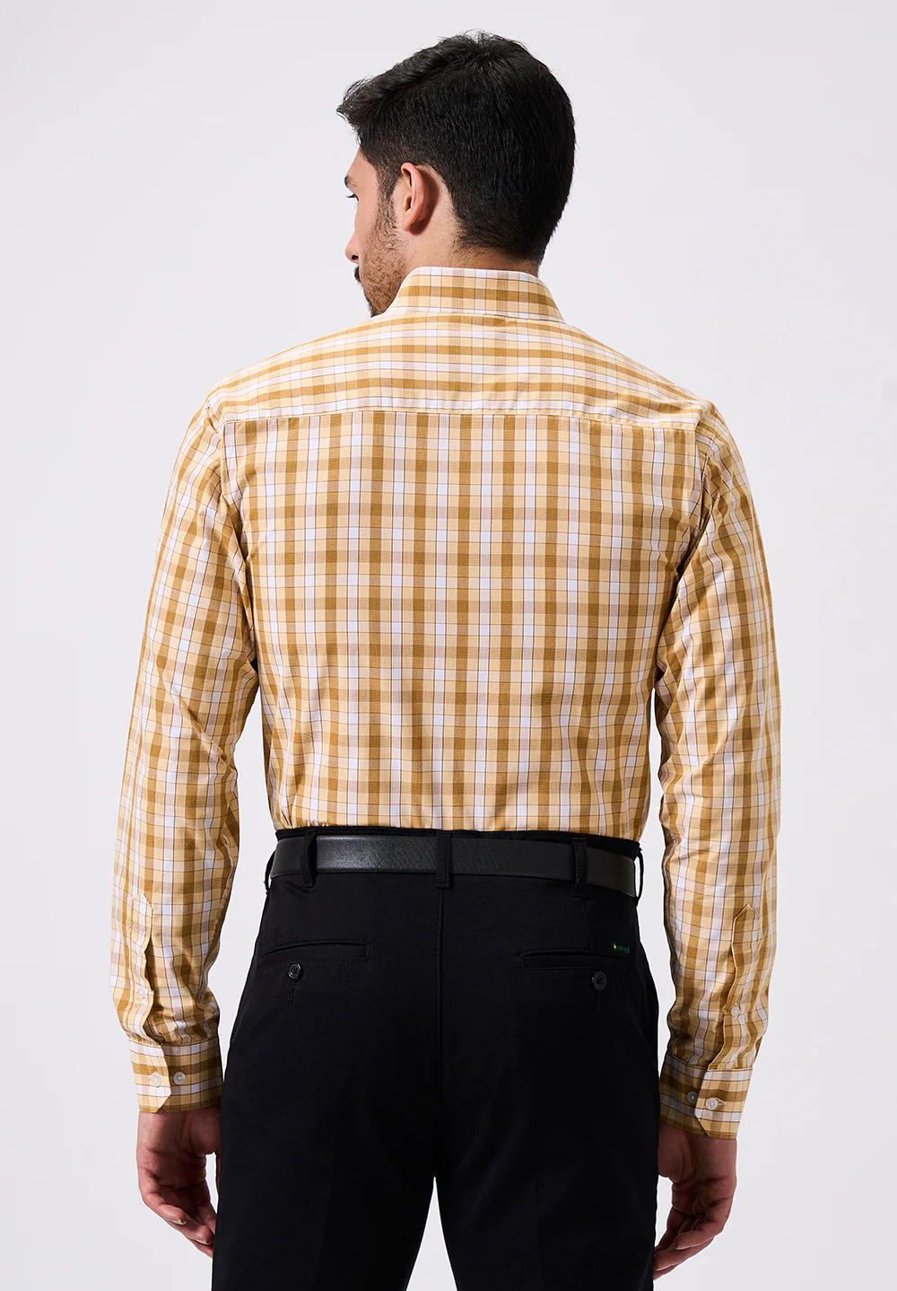Men Beige Slim Fit Formal Shirt - Image 2