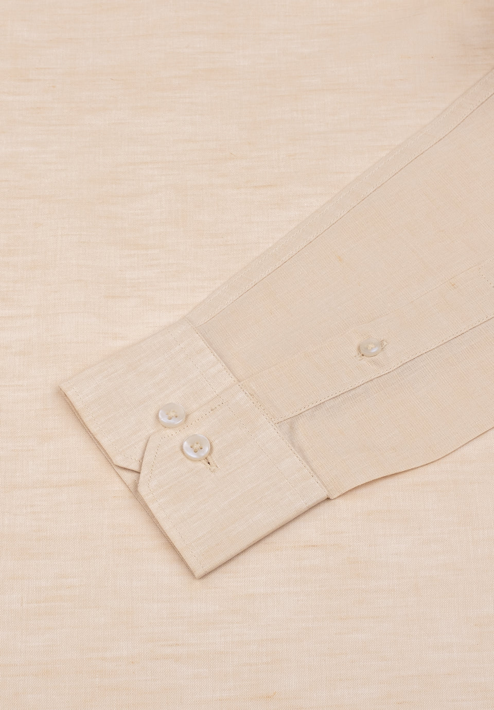 Men Beige Slim Fit Formal Shirt - Image 3