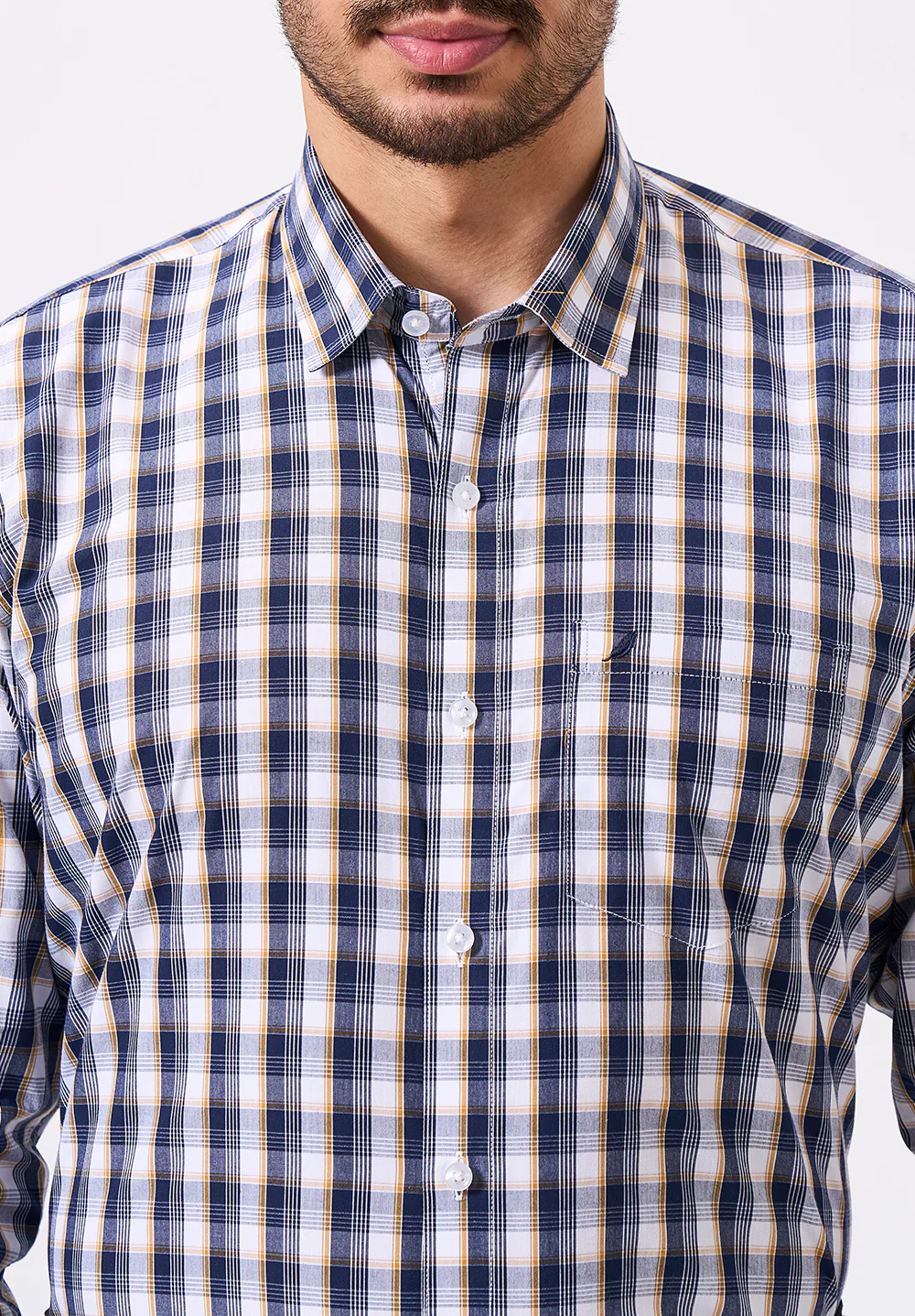 Men Black Slim Fit Formal Shirt - Image 5