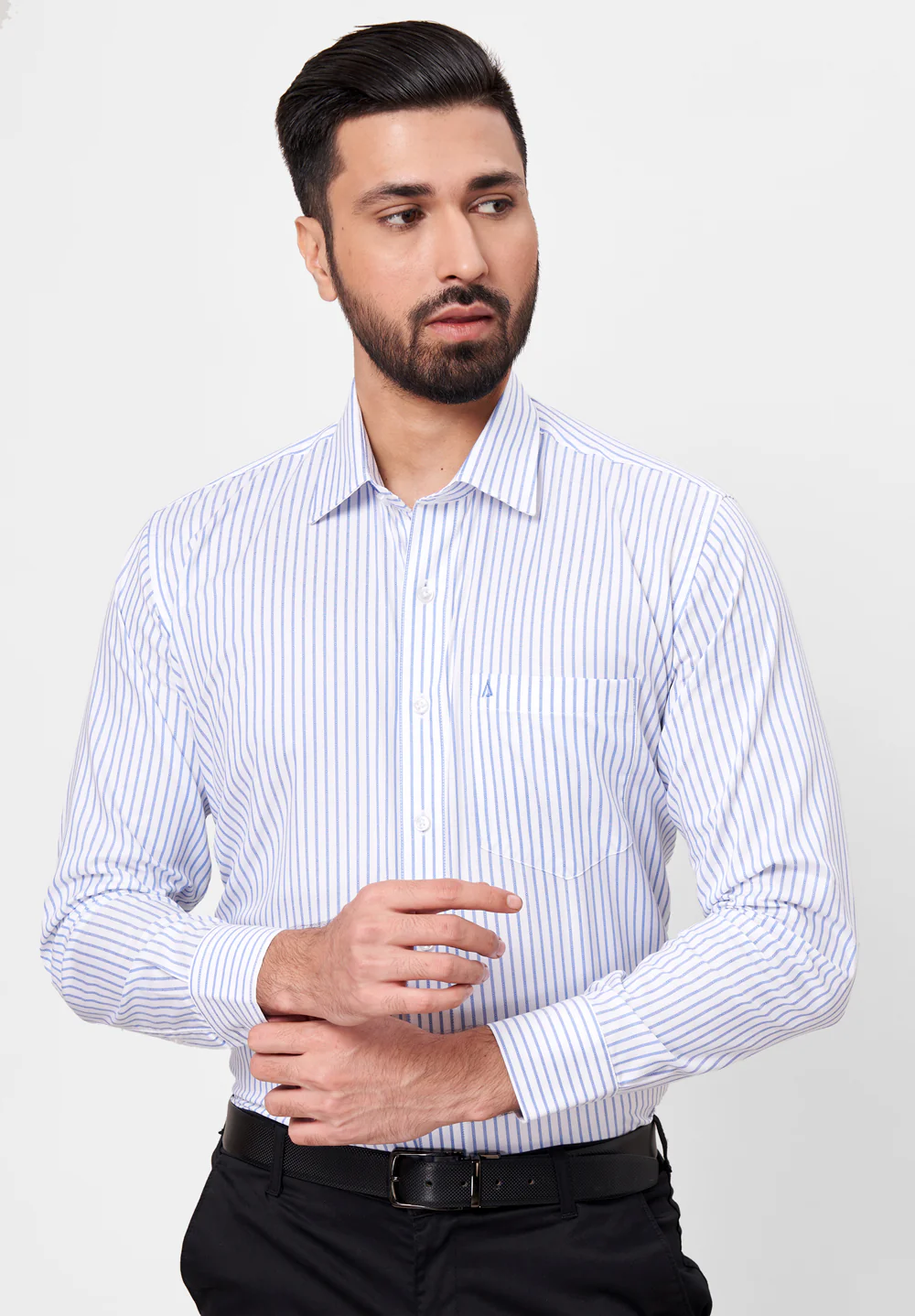 Men Blue Regular Fit Formal Shirt