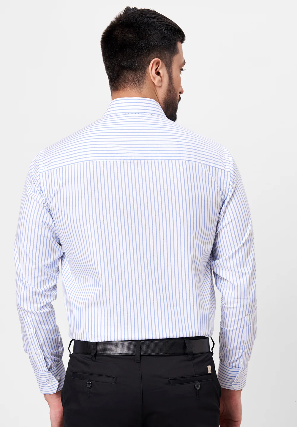 Men Blue Regular Fit Formal Shirt - Image 2