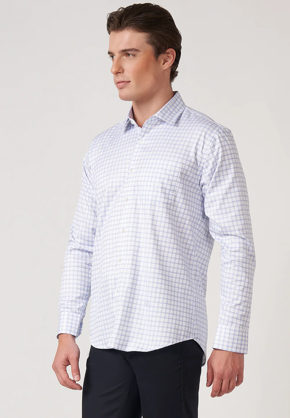 Men Blue Slim Fit Formal Shirt - Image 2