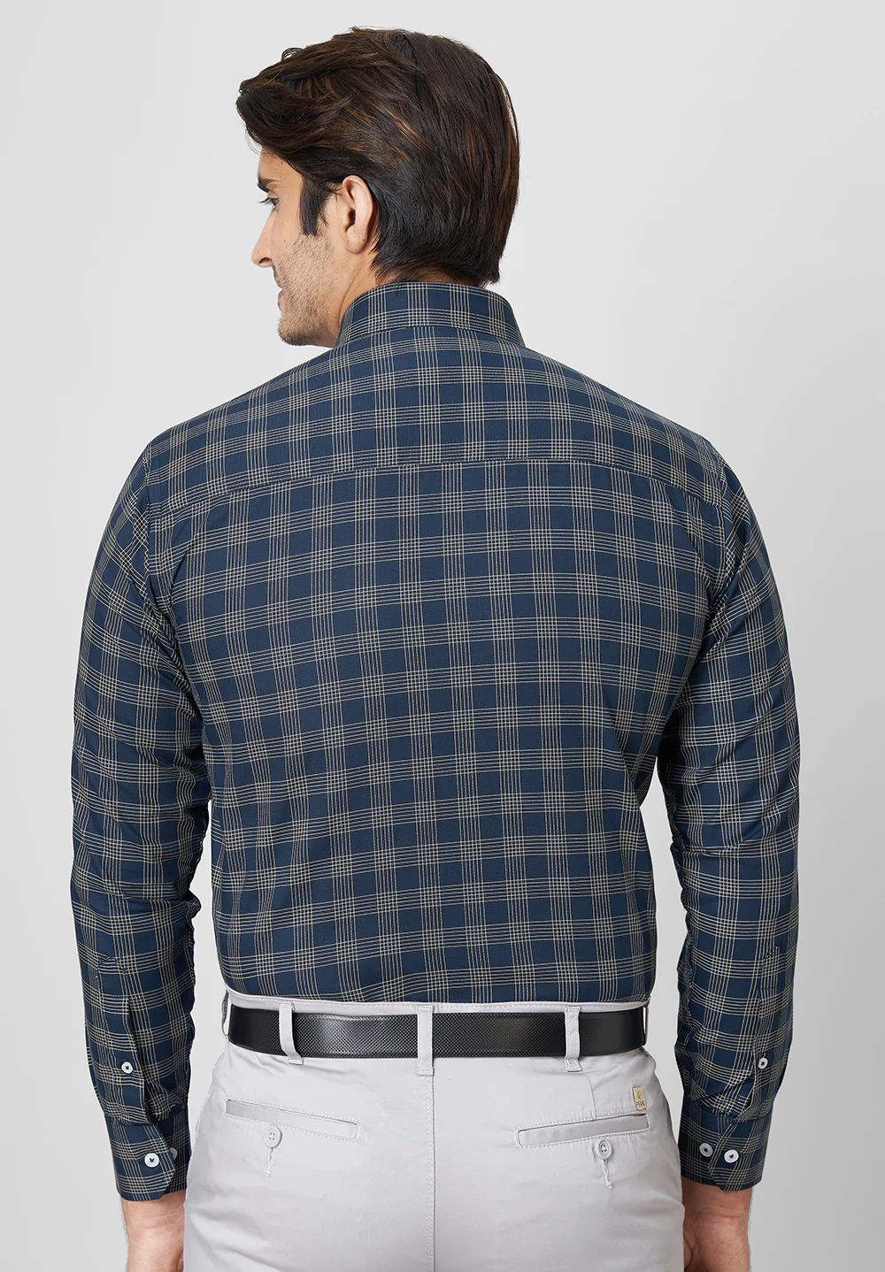 Men Blue Regular Fit Formal Shirt - Image 2