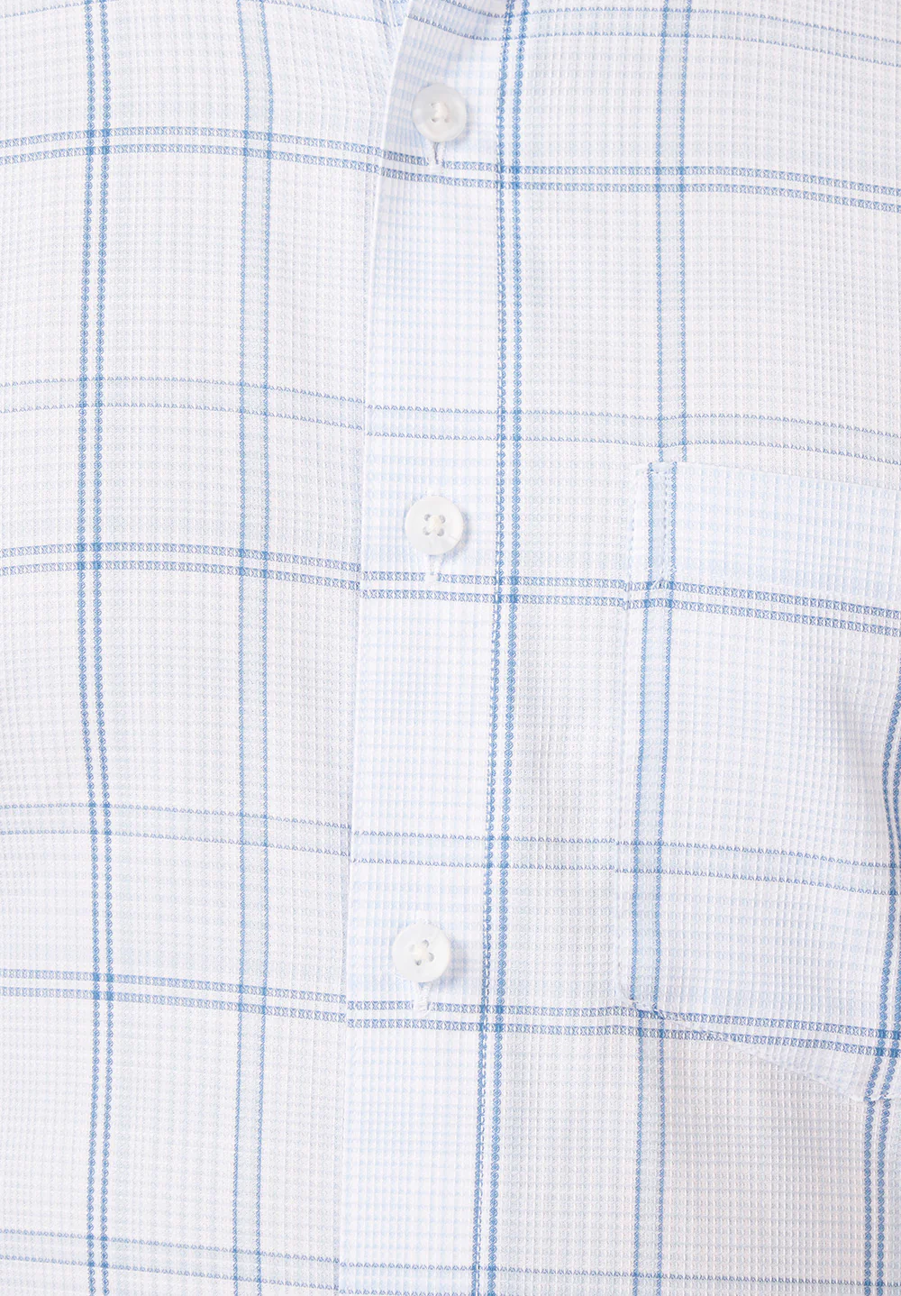 Men Blue Slim Fit Formal Shirt - Image 4