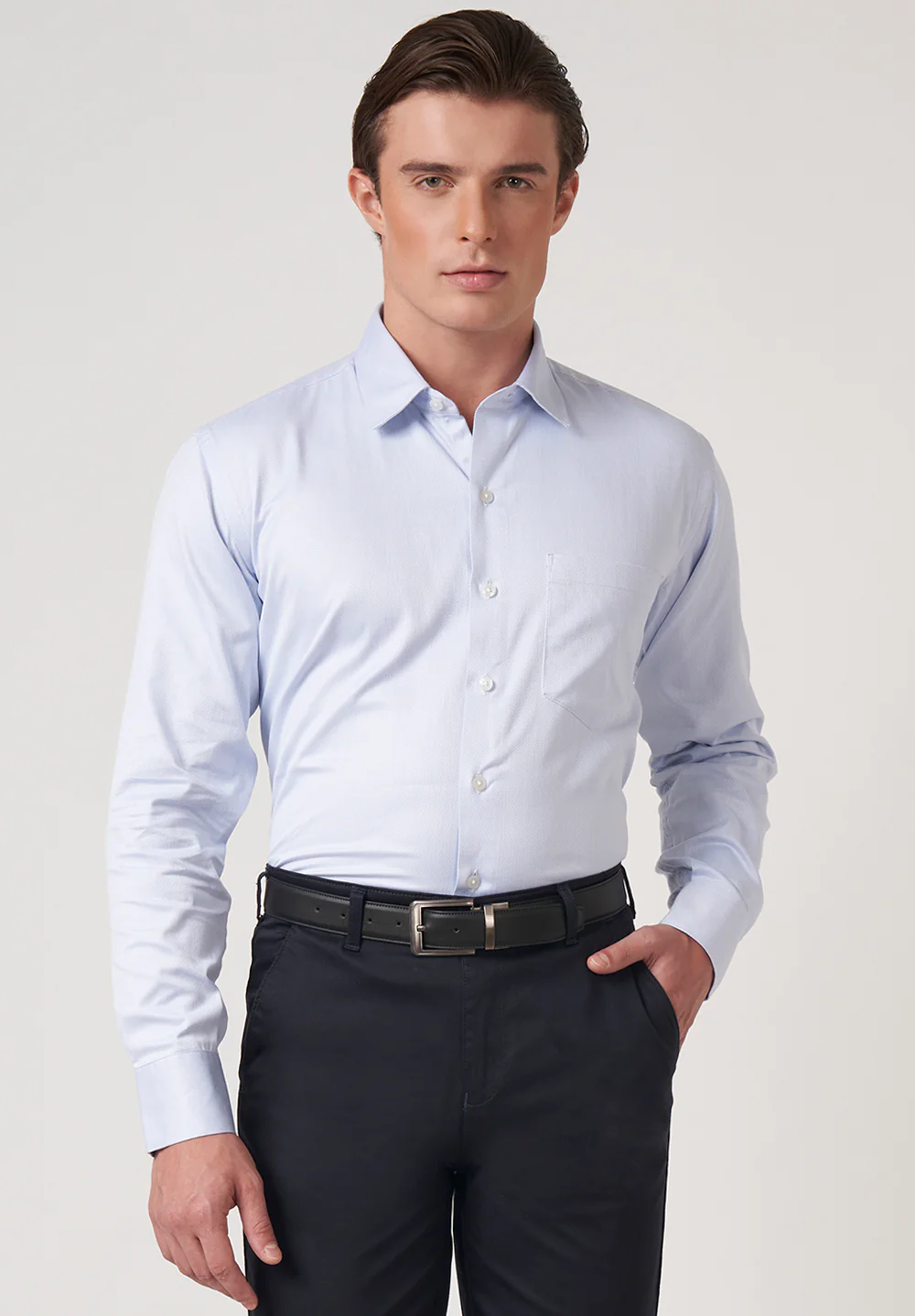 Men Blue Regular Fit Formal Shirt