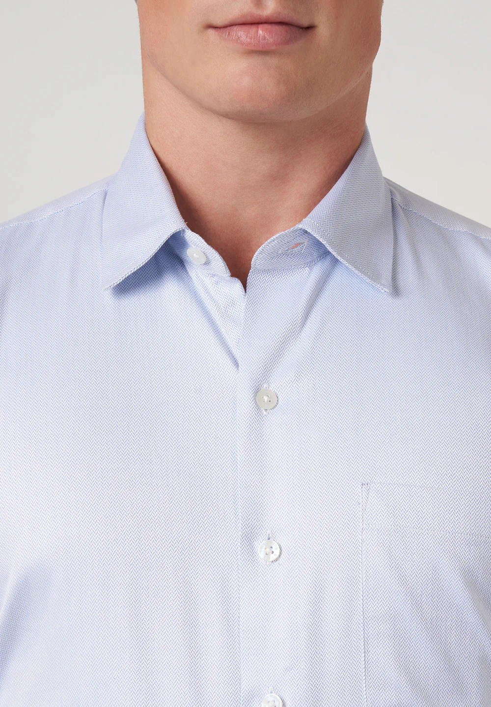 Men Blue Regular Fit Formal Shirt - Image 4