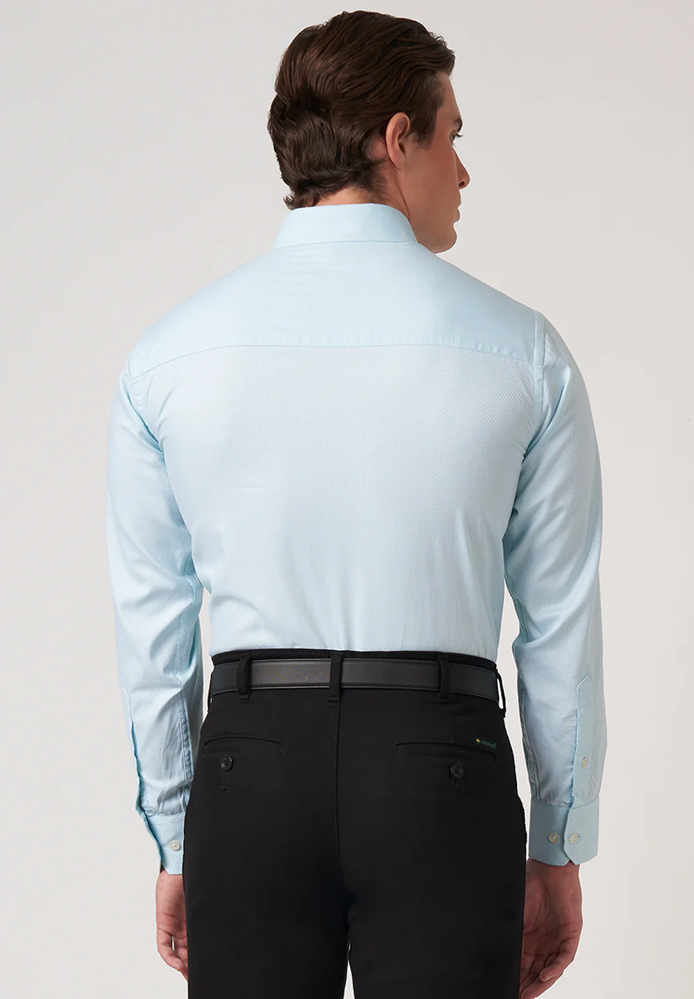 Men Blue Regular Fit Formal Shirt - Image 2