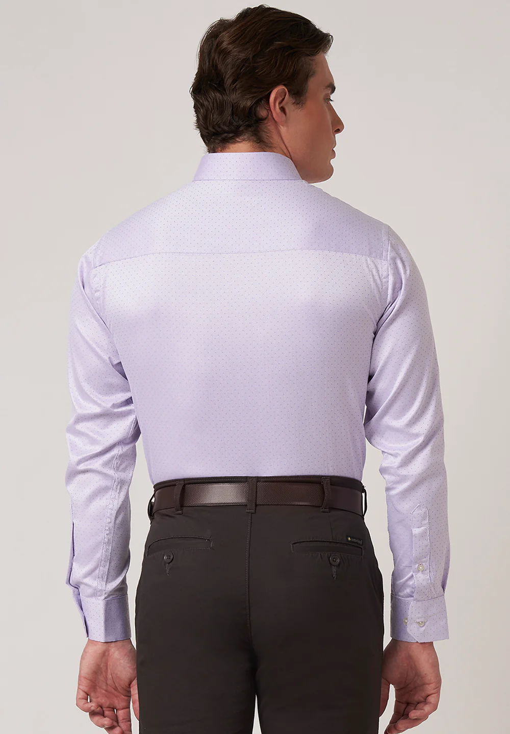 Men Blue Slim Fit Formal Shirt - Image 3