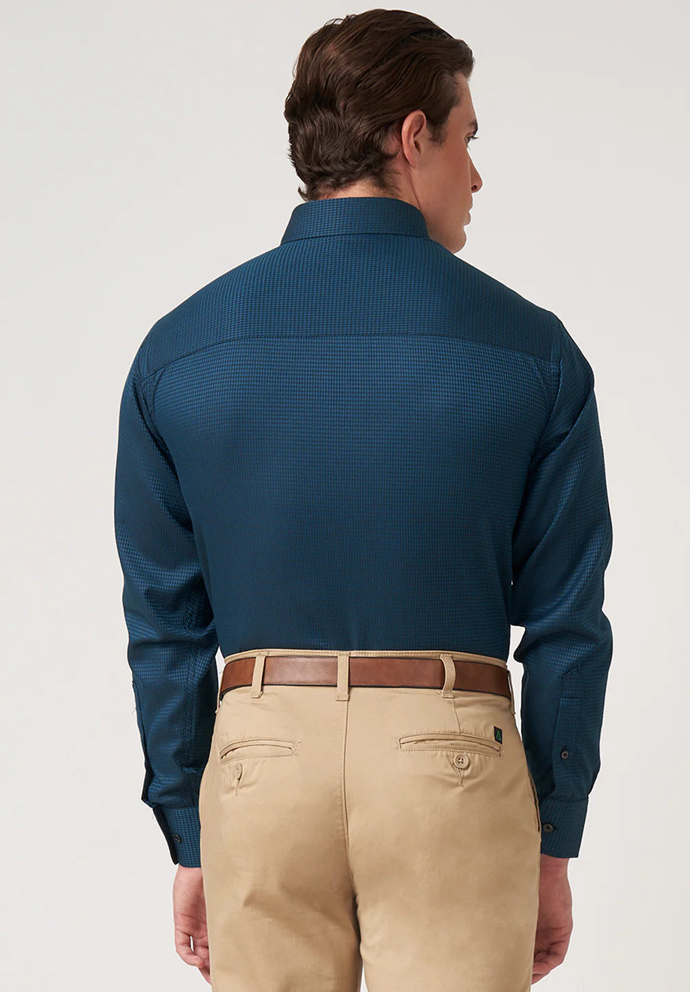 Men Blue Regular Fit Formal Shirt - Image 2