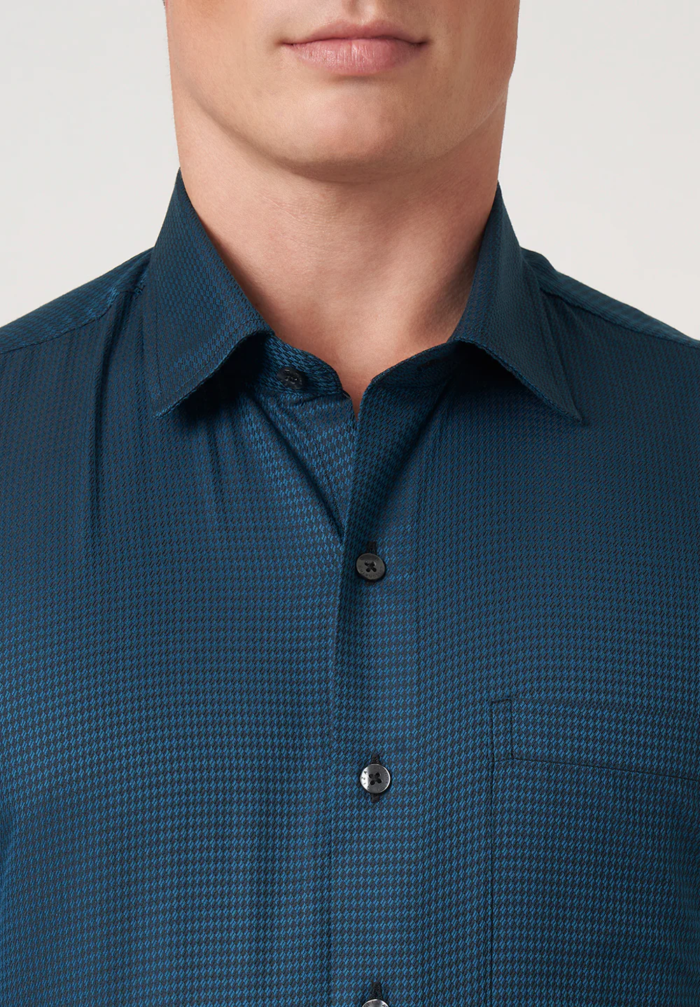 Men Blue Regular Fit Formal Shirt - Image 5