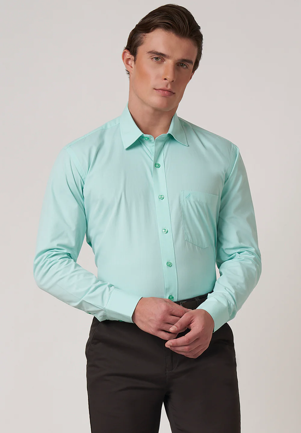Men Blue Regular Fit Formal Shirt