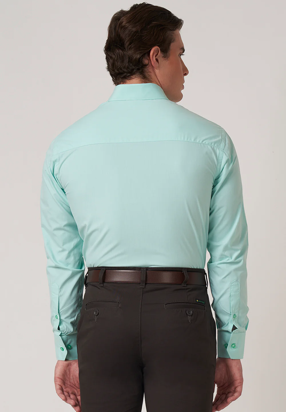 Men Blue Regular Fit Formal Shirt - Image 2