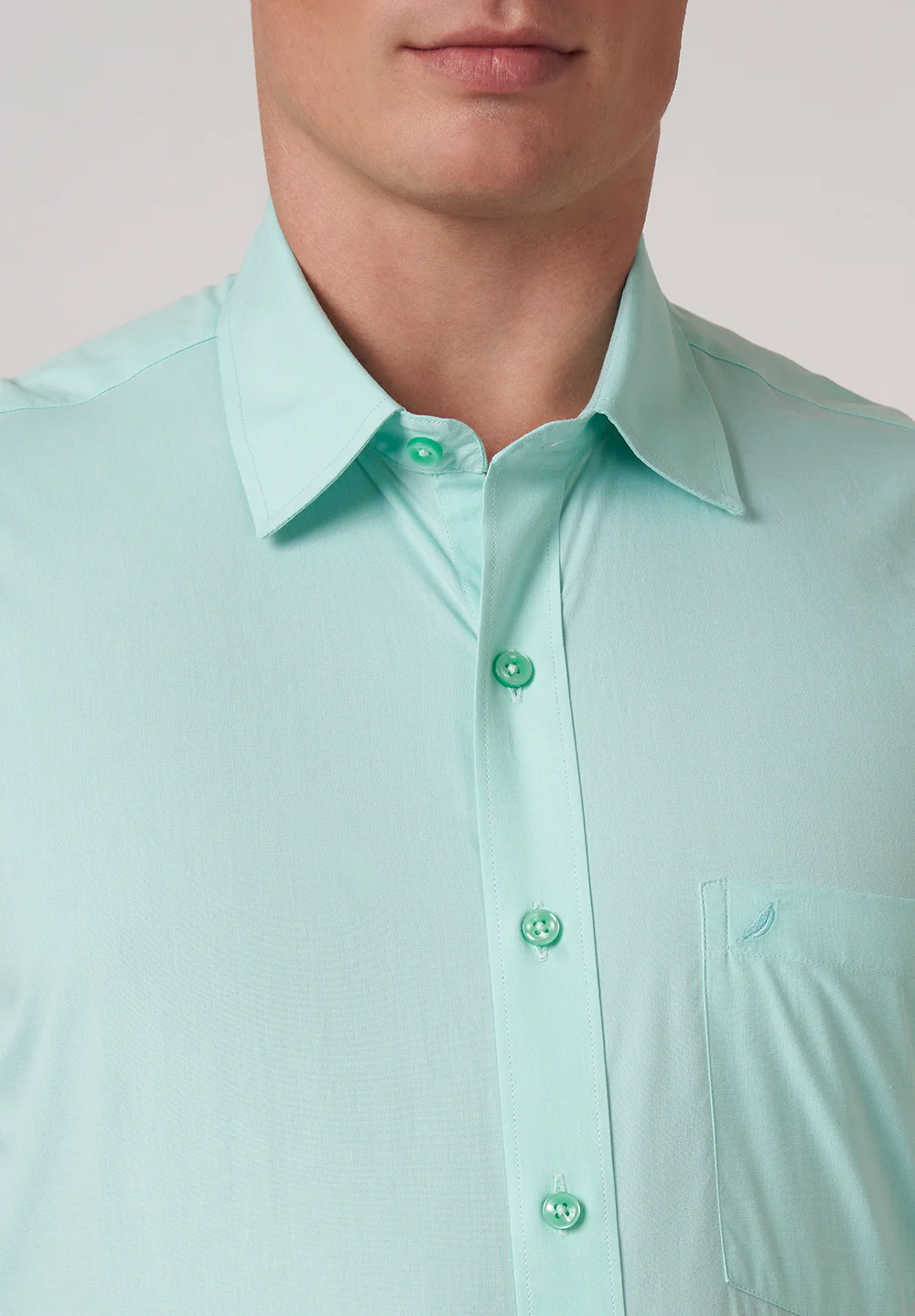 Men Blue Regular Fit Formal Shirt - Image 4