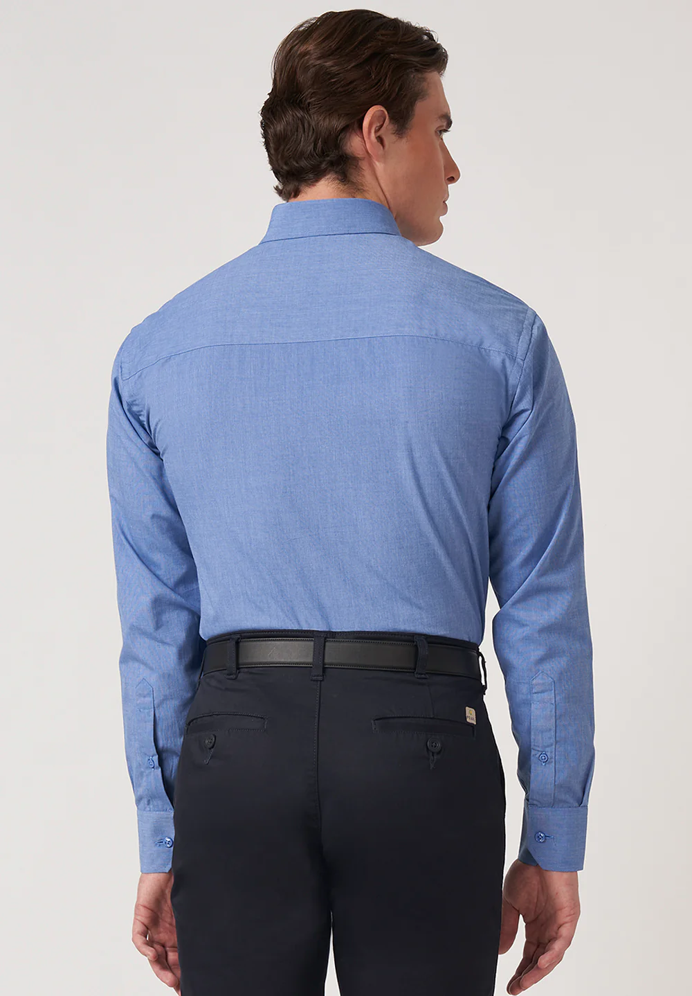 Men Blue Regular Fit Formal Shirt - Image 2