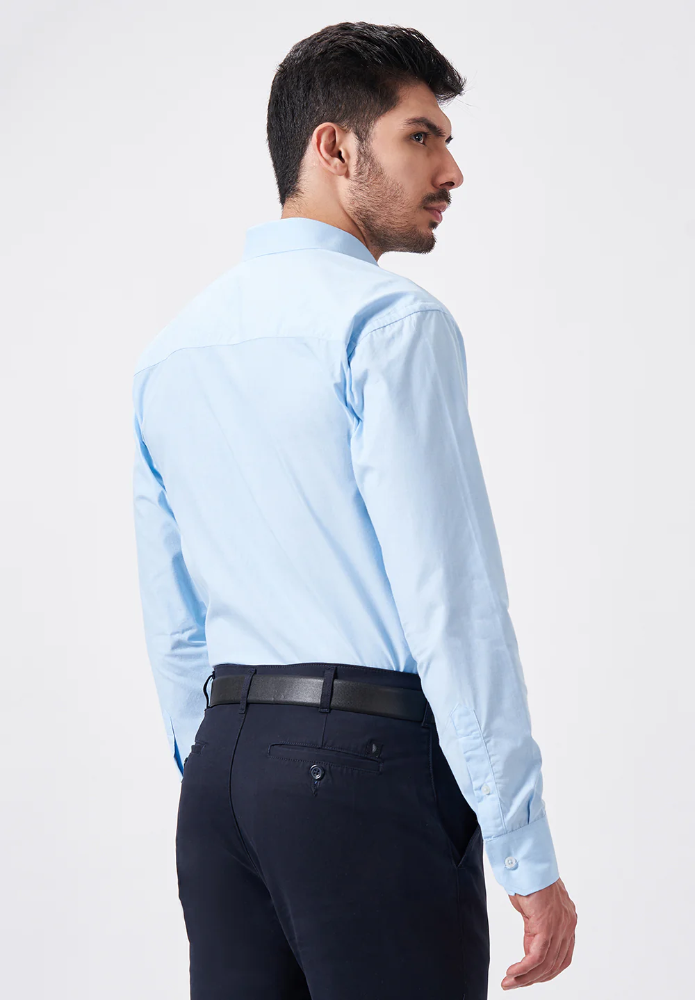 Men Blue Regular Fit Formal Shirt - Image 2