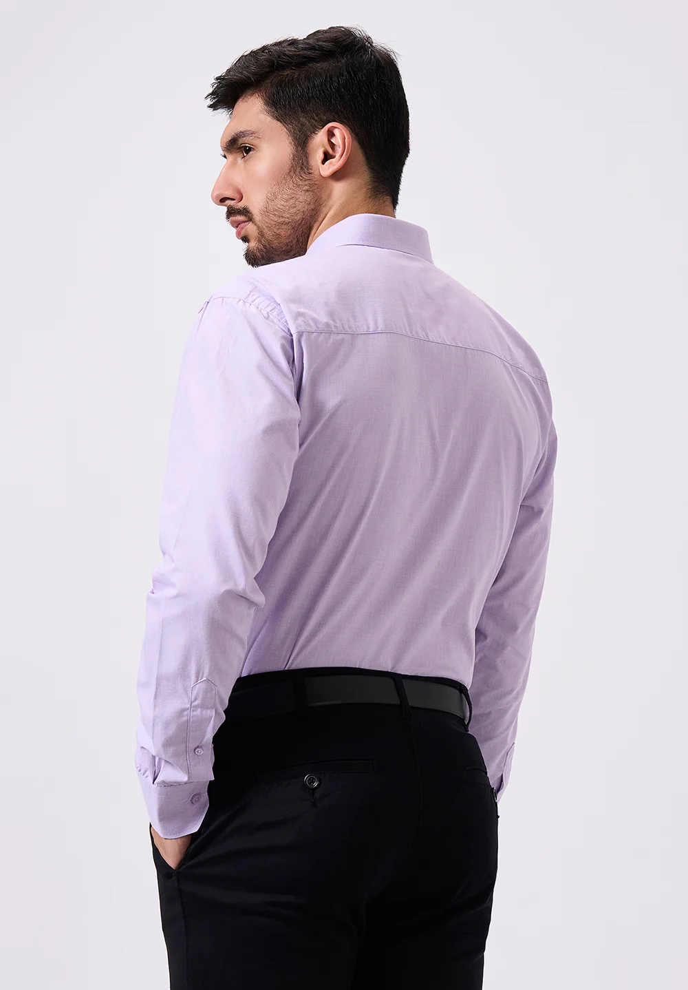 Men Blue Regular Fit Formal Shirt - Image 2