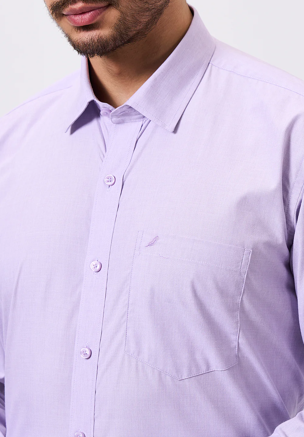 Men Blue Regular Fit Formal Shirt - Image 4