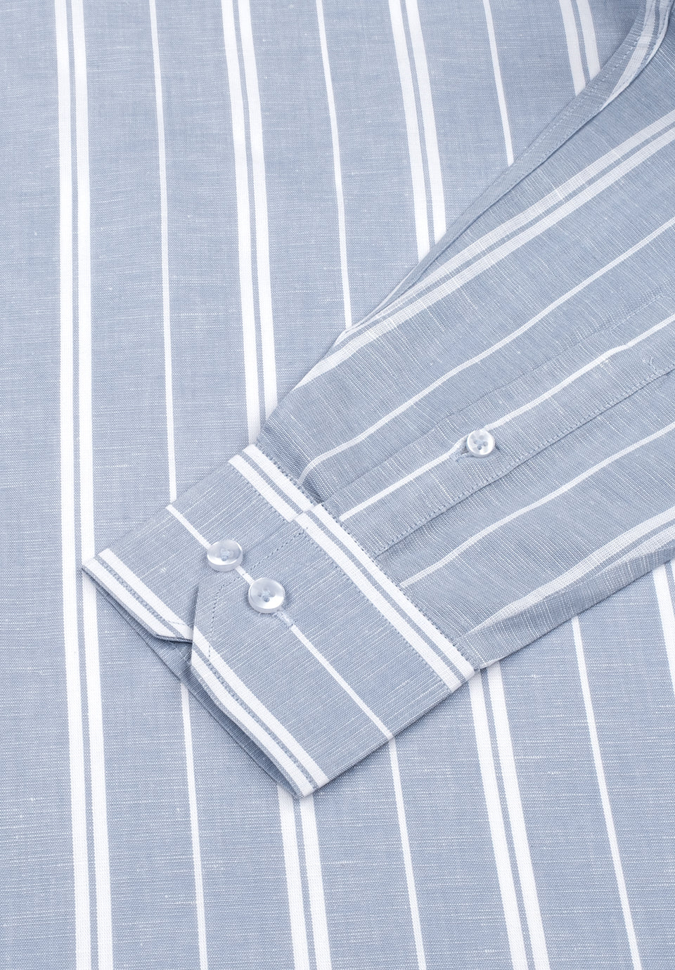 Men Blue Regular Fit Formal Shirt - Image 3