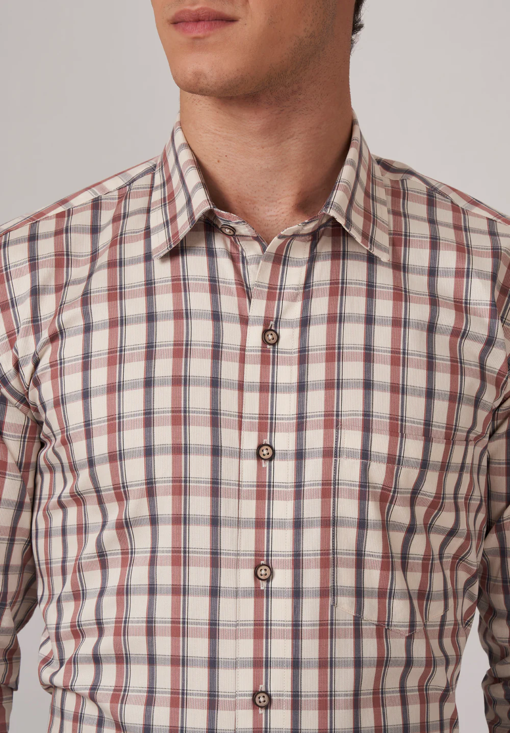 Men Brown Regular Fit Formal Shirt - Image 4