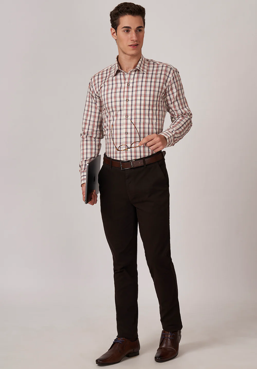 Men Brown Regular Fit Formal Shirt - Image 5