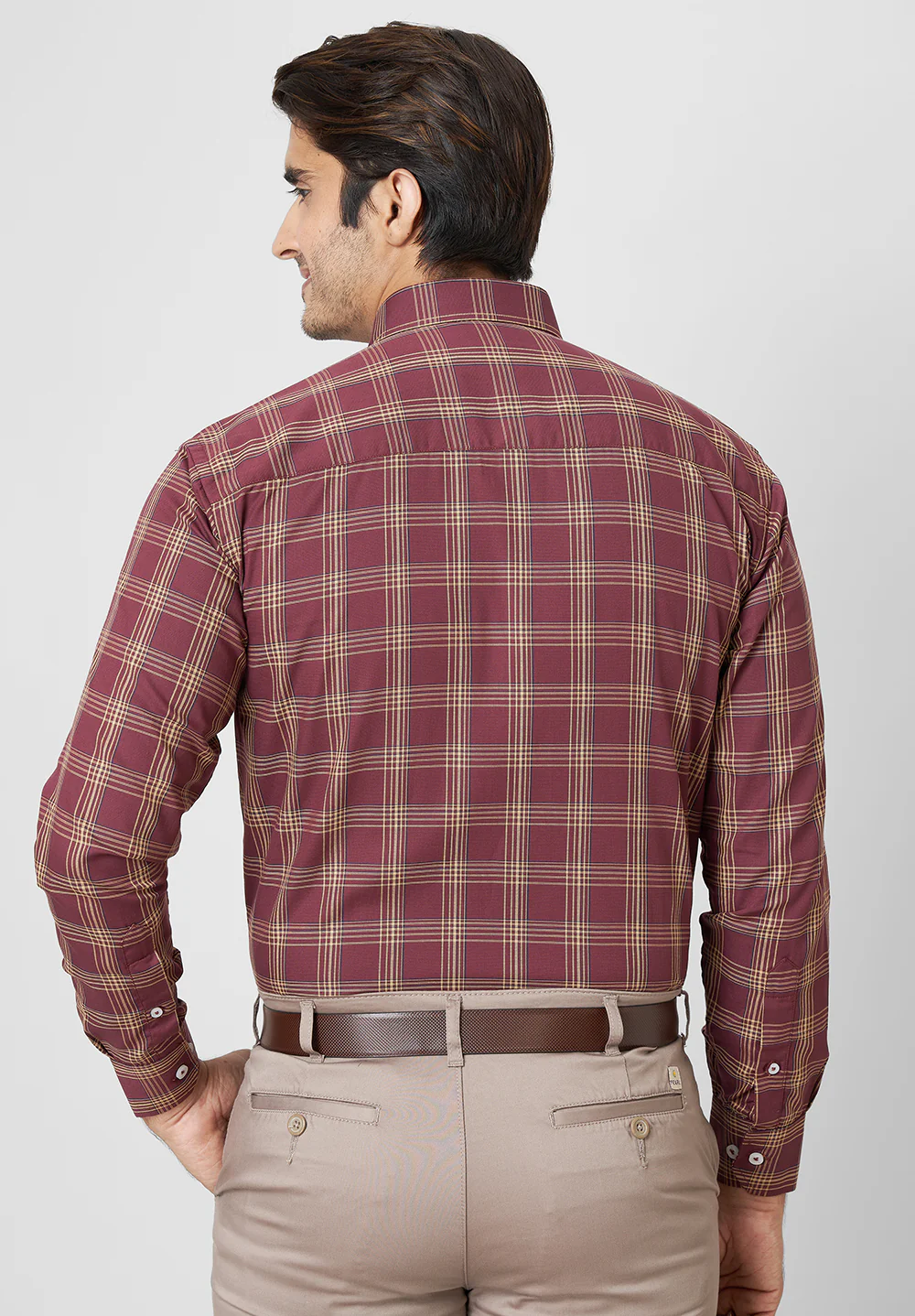 Men Brown Regular Fit Formal Shirt - Image 2