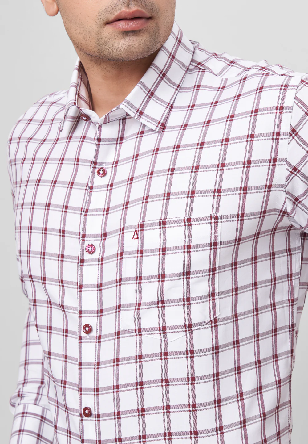Men Brown Slim Fit Formal Shirt - Image 3
