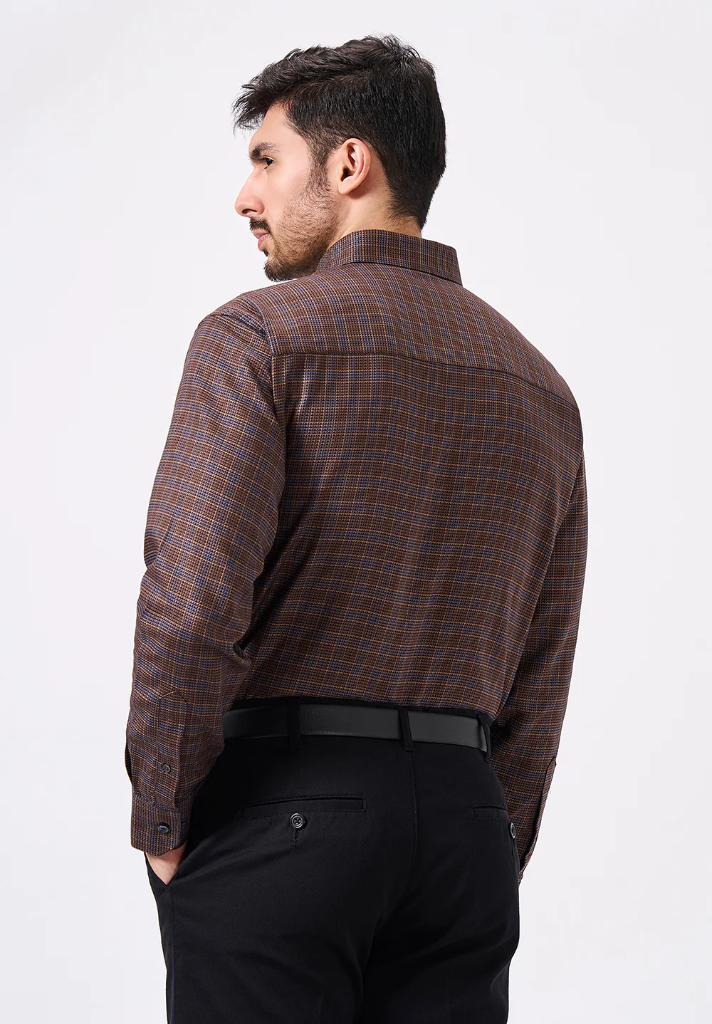 Men Brown Regular Fit Formal Shirt - Image 2