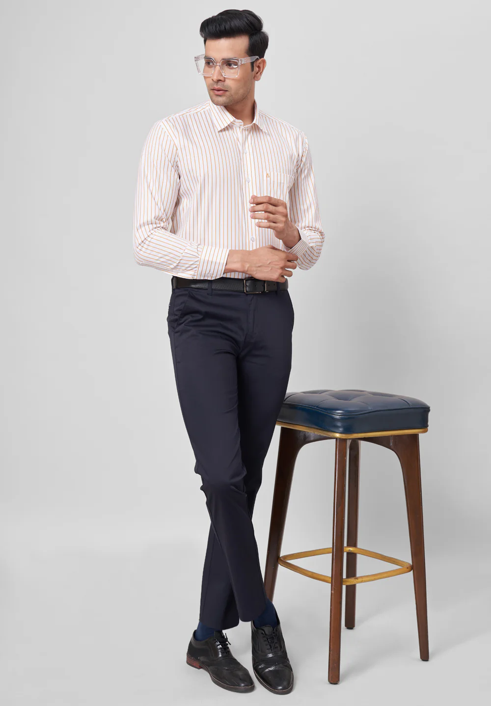 Men Brown Regular Fit Formal Shirt - Image 4