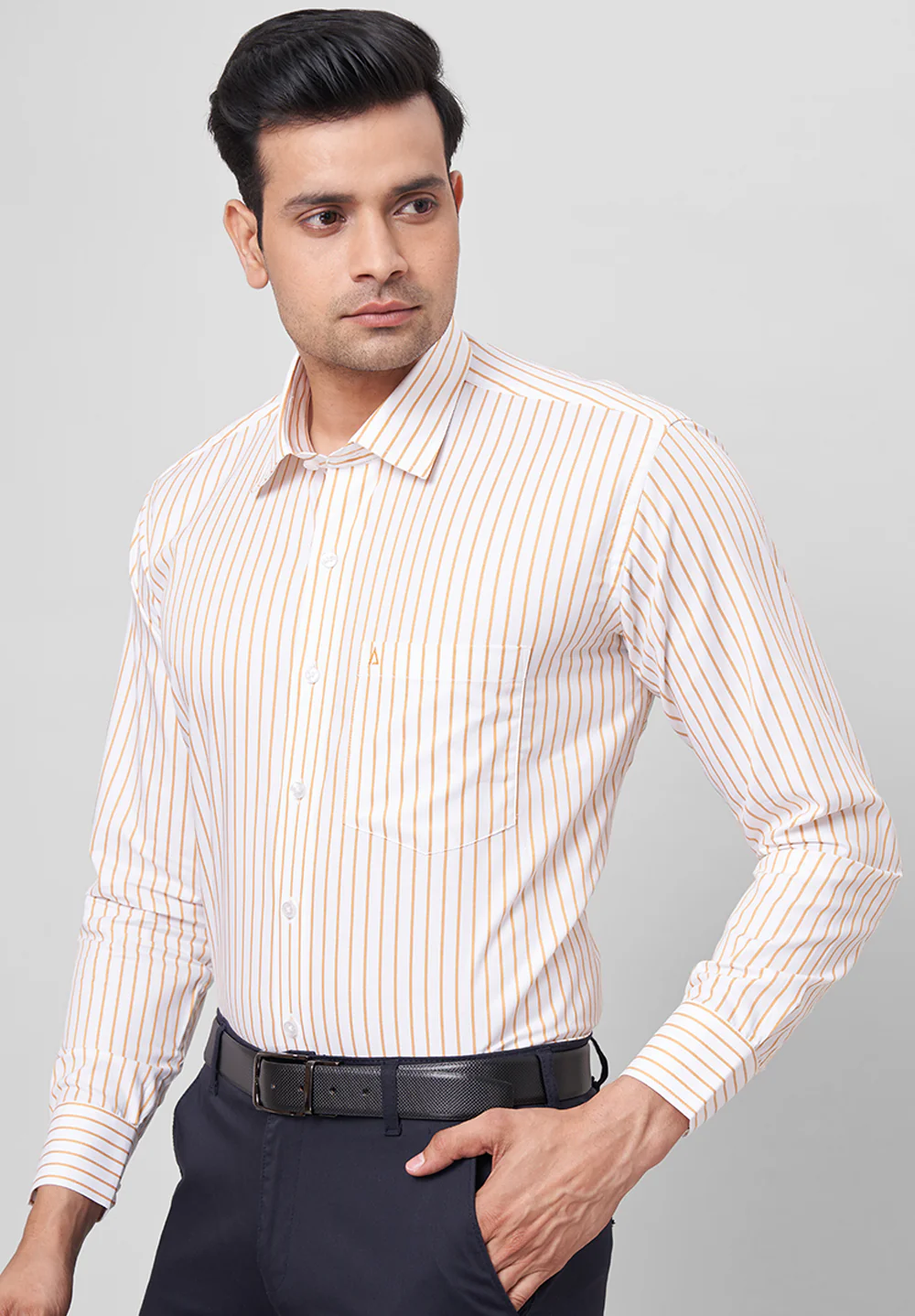 Men Brown Regular Fit Formal Shirt - Image 5