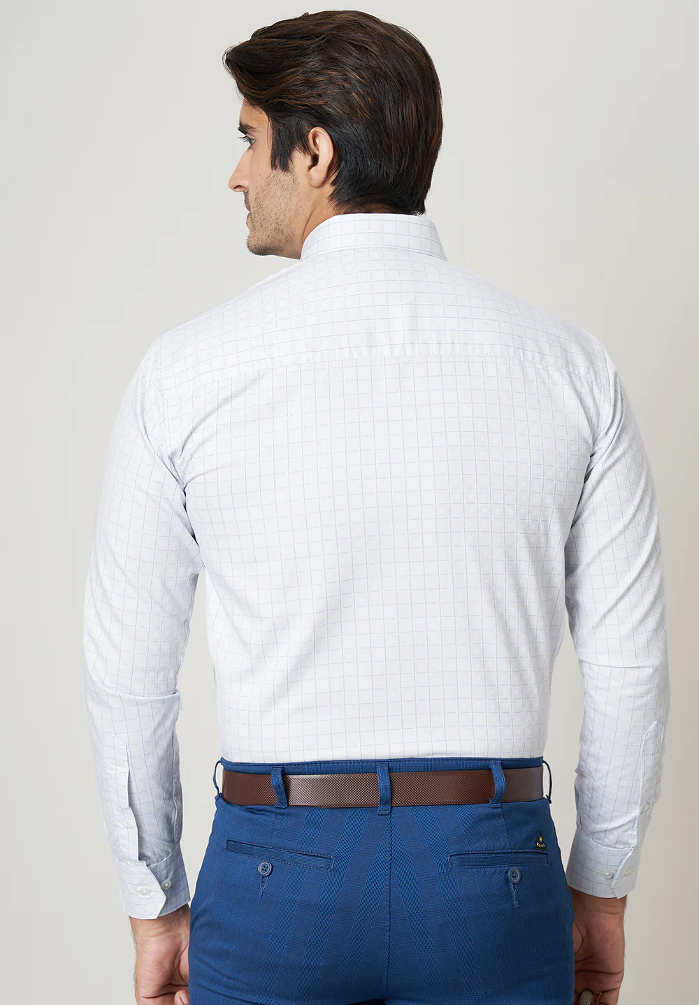 Men Grey Regular Fit Formal Shirt - Image 3