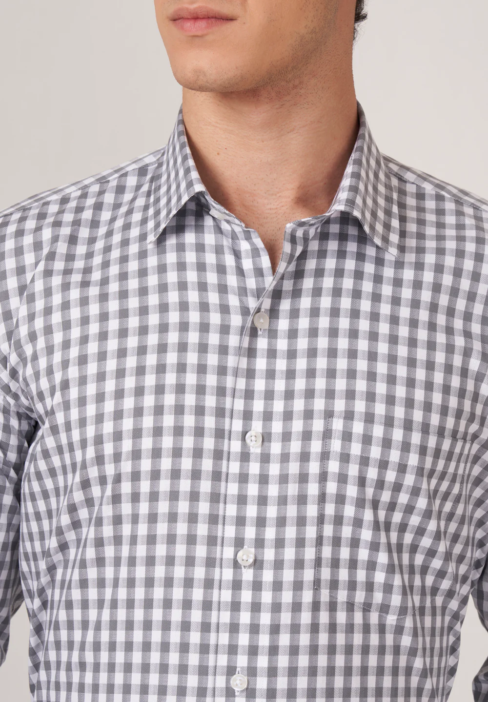 Men Gray Regular Fit Formal Shirt - Image 5