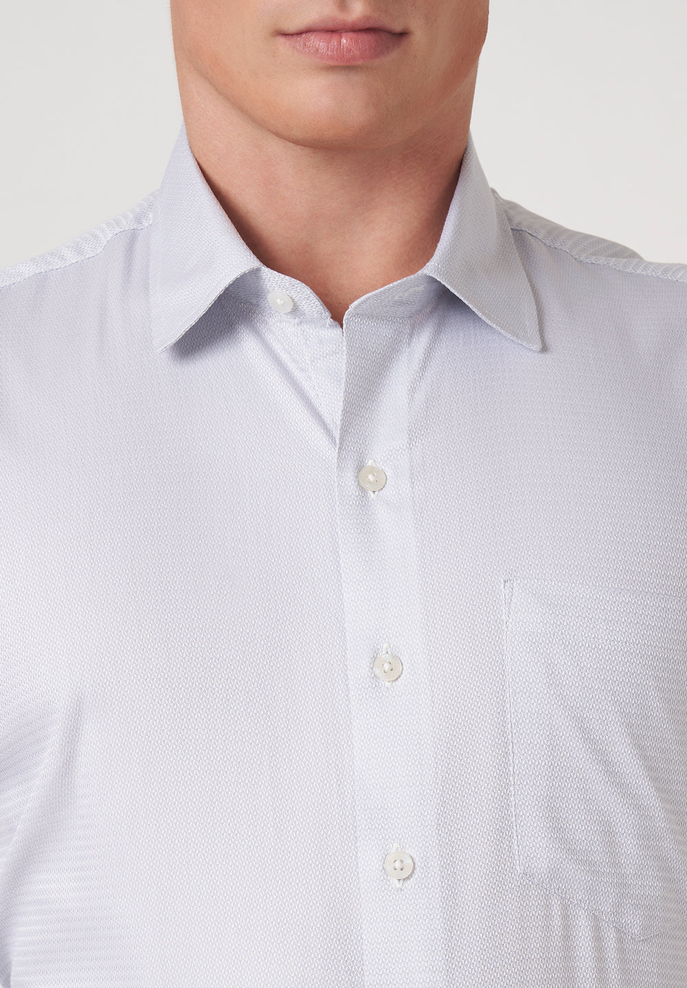 Men Gray Regular Fit Formal Shirt - Image 4