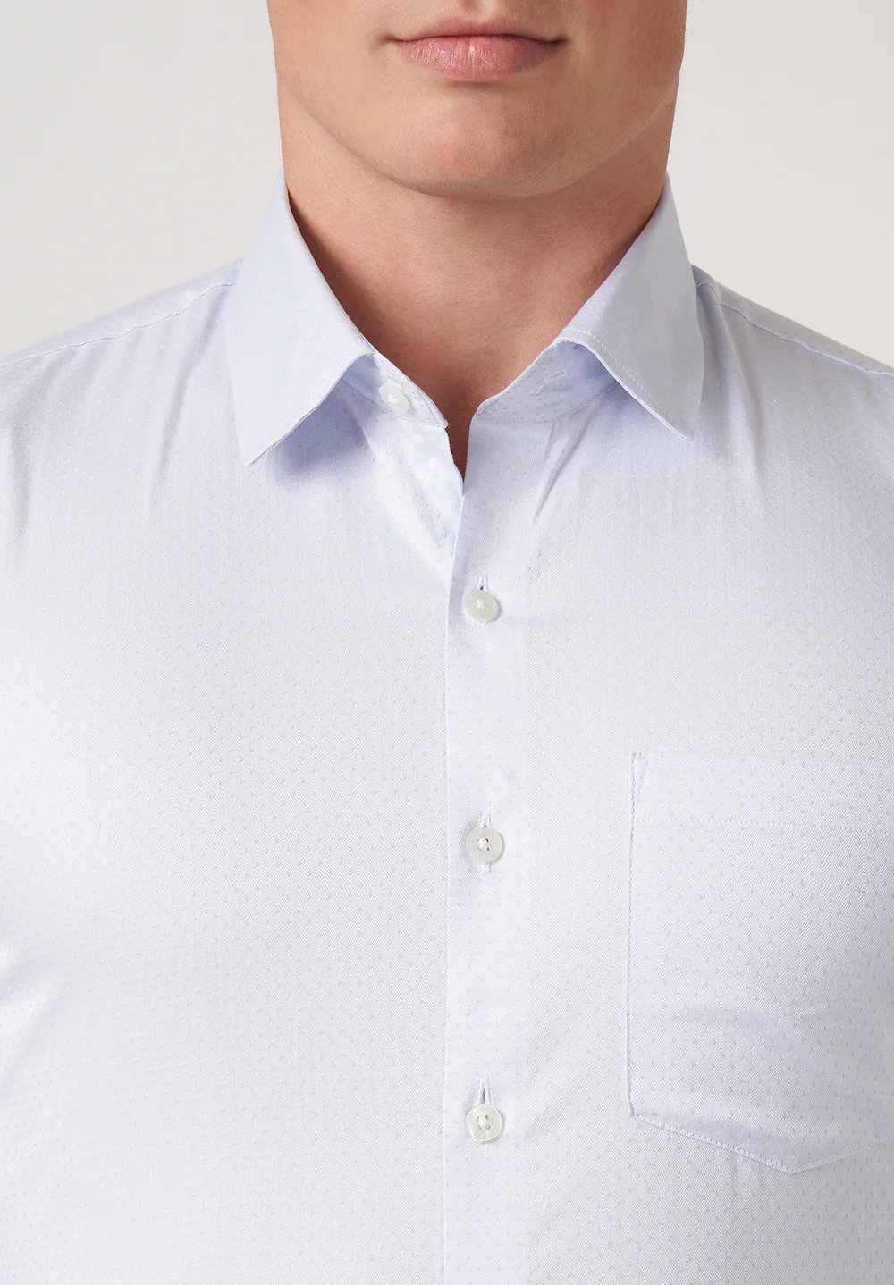 Men Gray Slim Fit Formal Shirt - Image 4